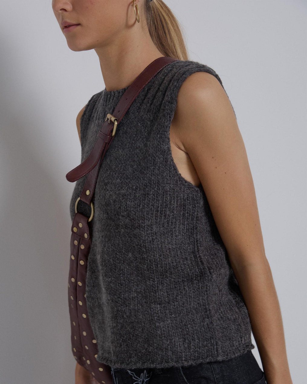 Anthracite Knit Vest