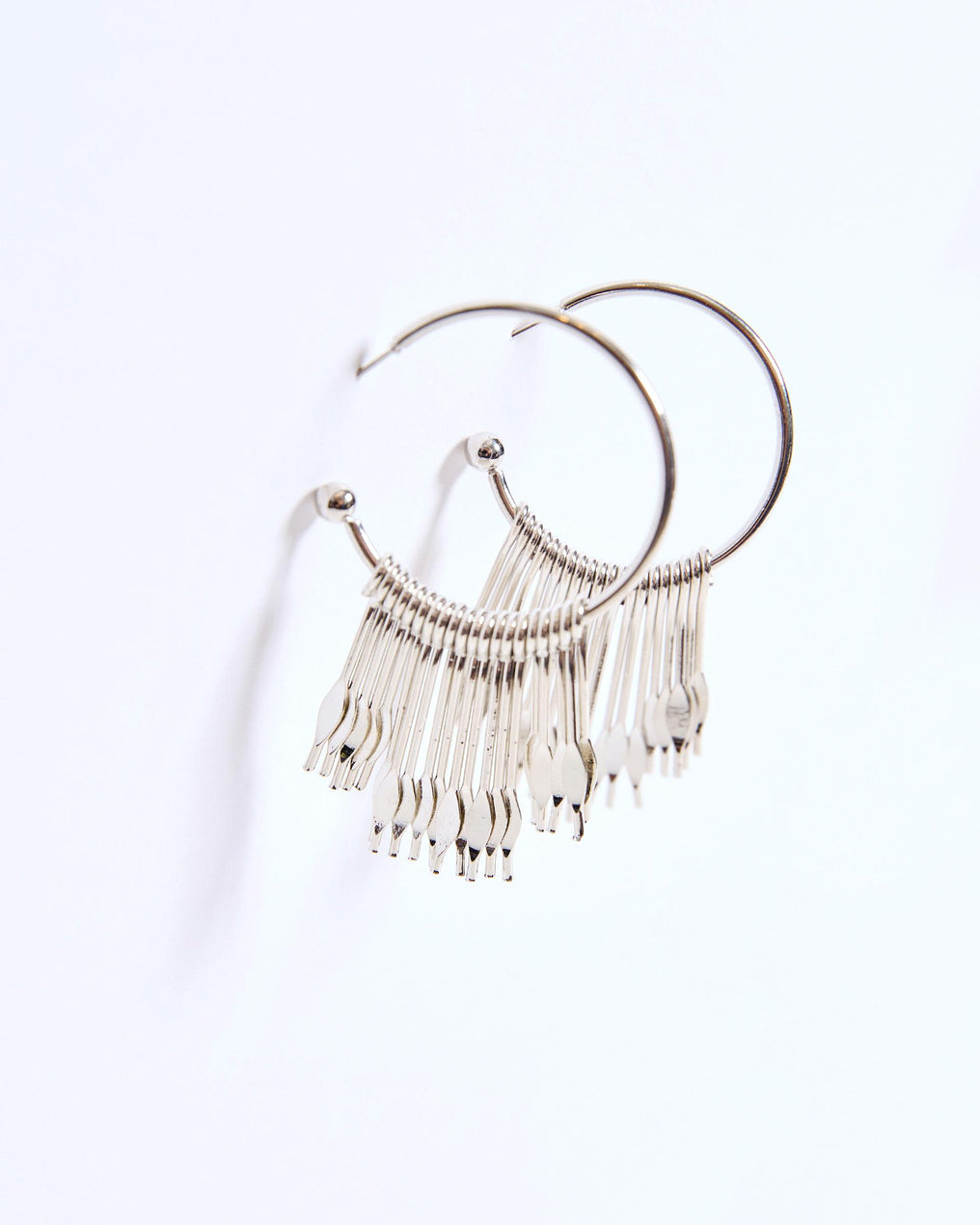 Pendientes Aro Tiras Plata