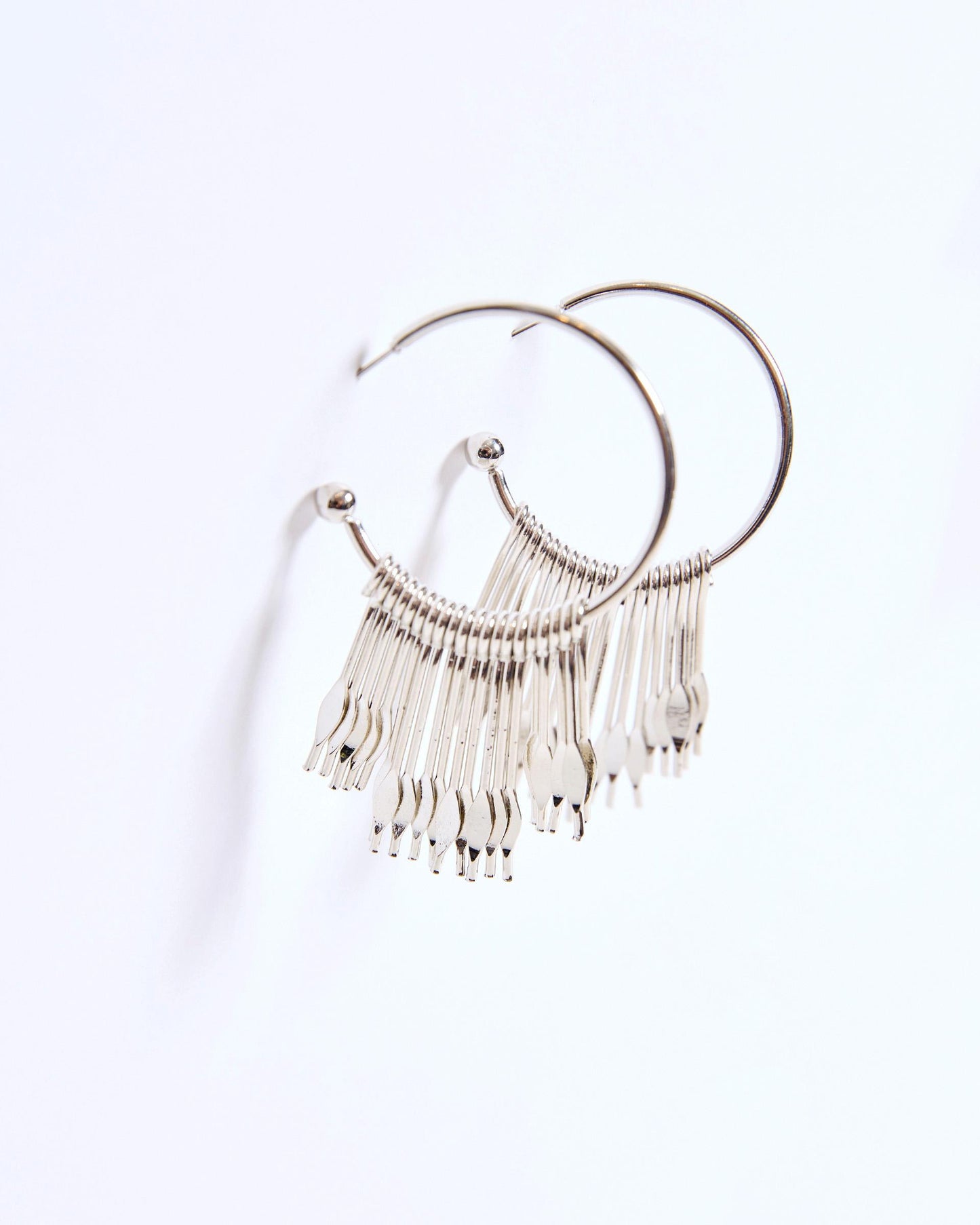 Pendientes Aro Tiras Plata