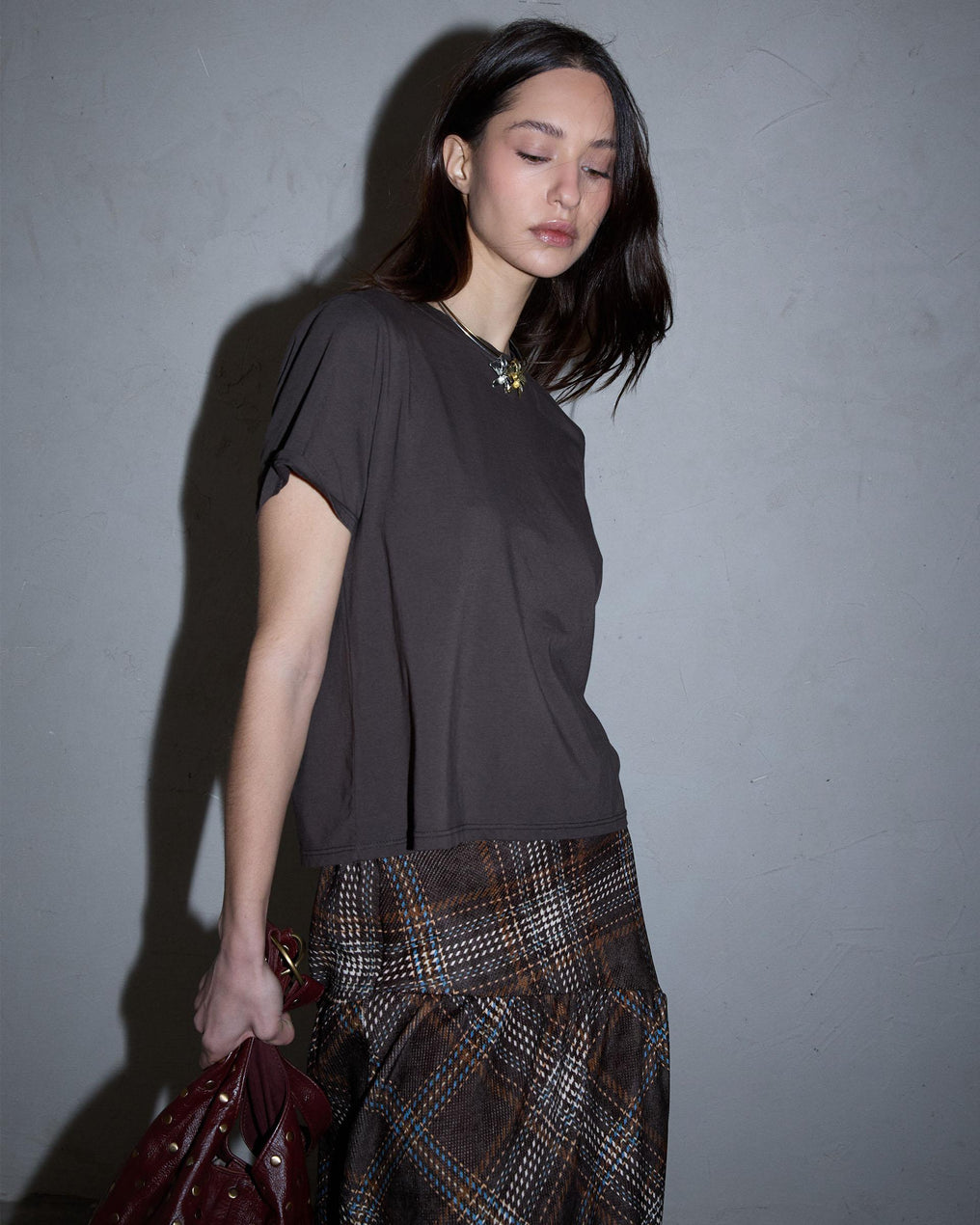 Camiseta Manga Corta Marrón