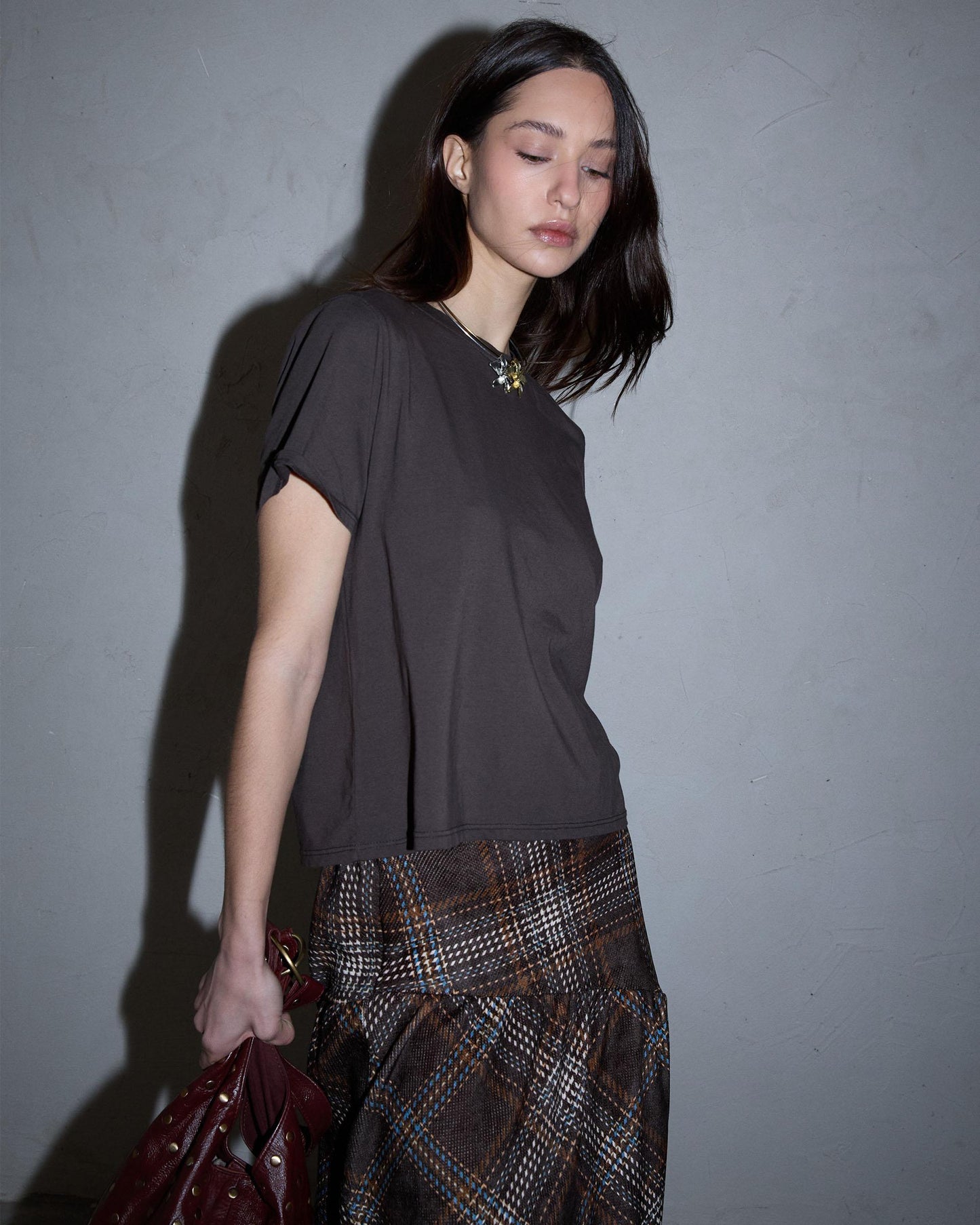 Camiseta Manga Corta Marrón