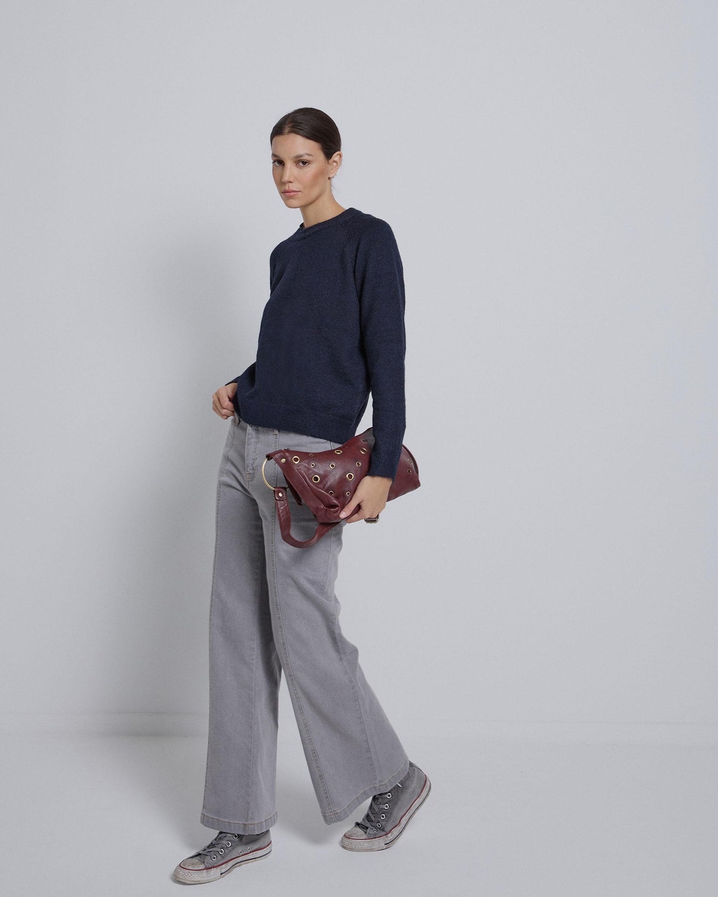 Jersey Cuello Redondo Azul Marino