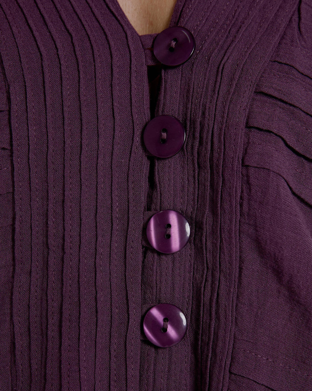 Blusa Plissada Roxa