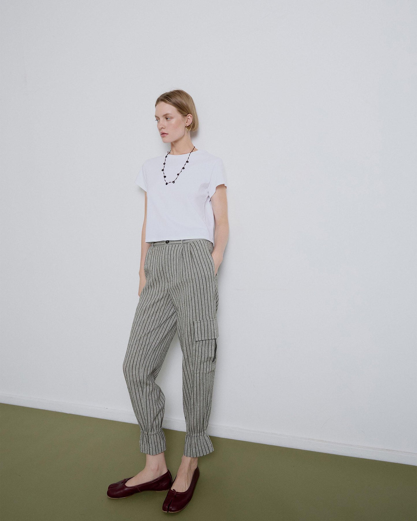 Green Cargo Baggy Pants