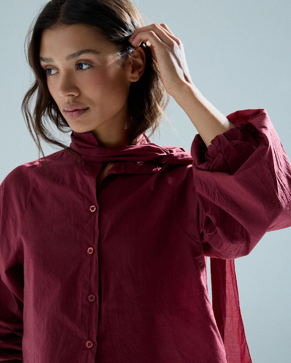Blusa Lazada Delantera Granate