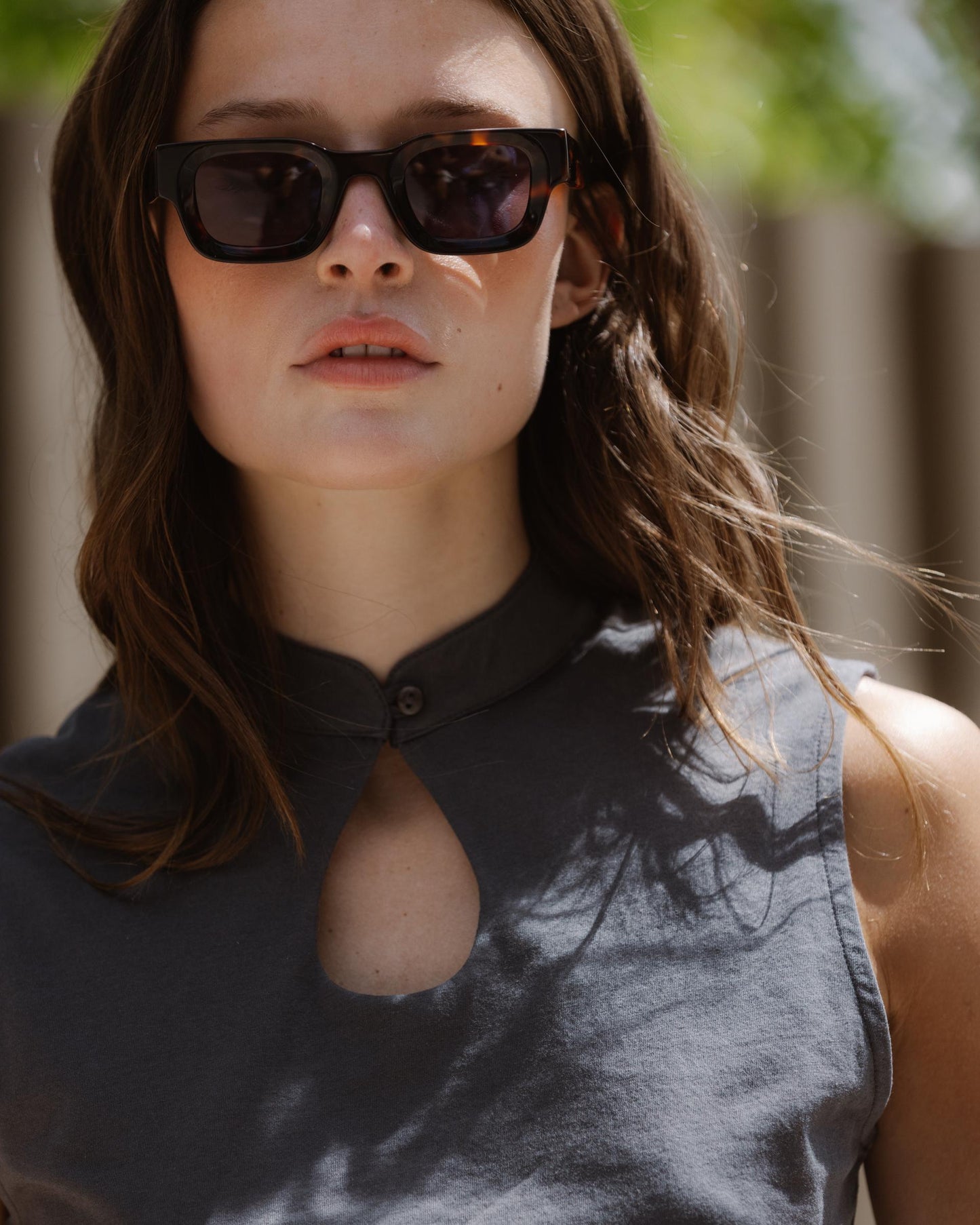 T-shirt Fente Anthracite
