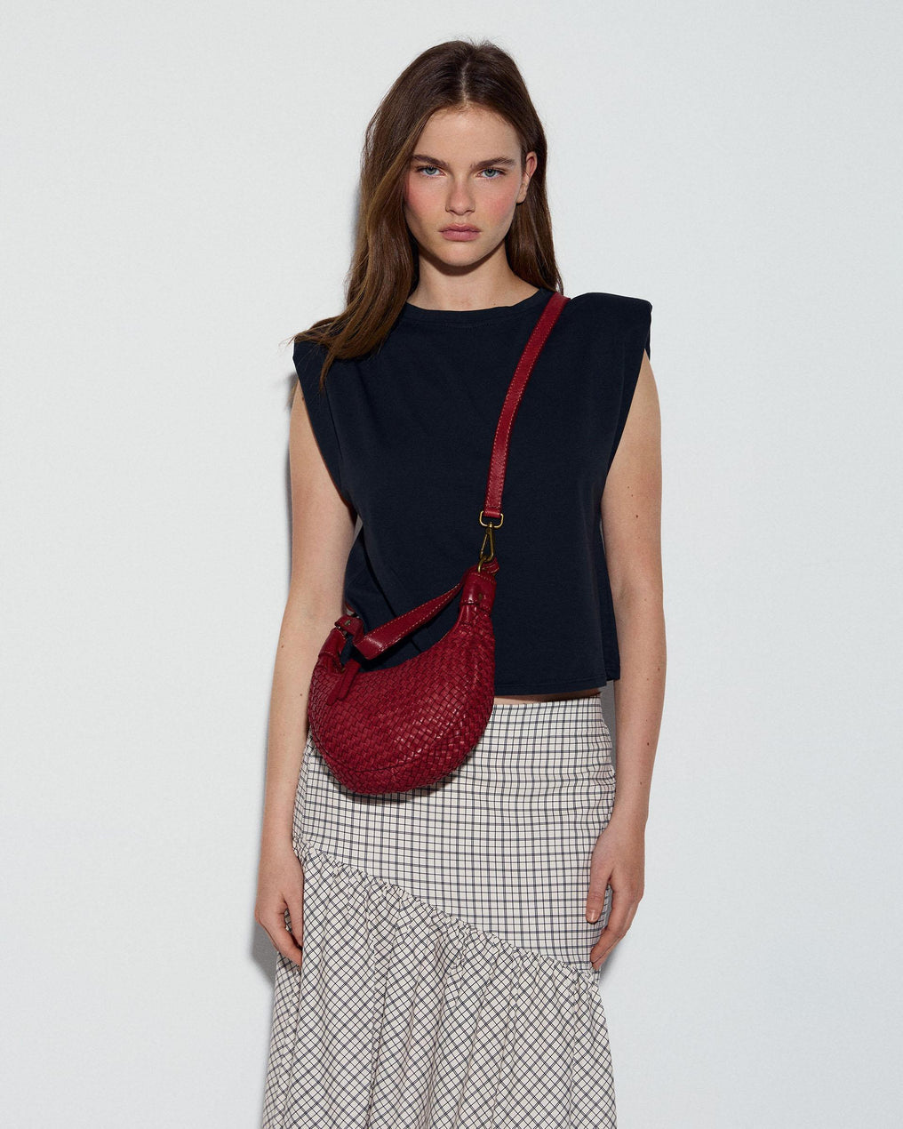 Camiseta Sin Mangas Hombreras Negro