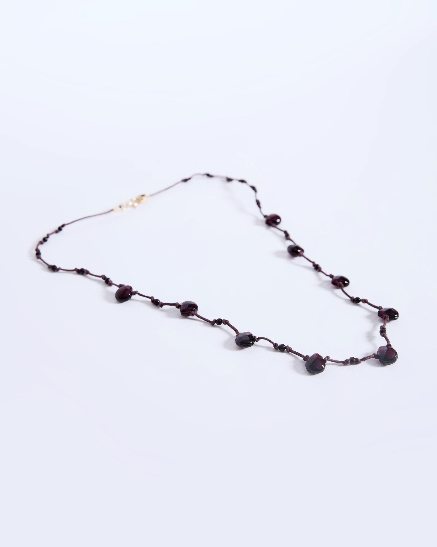 Brown Rope Tears Necklace