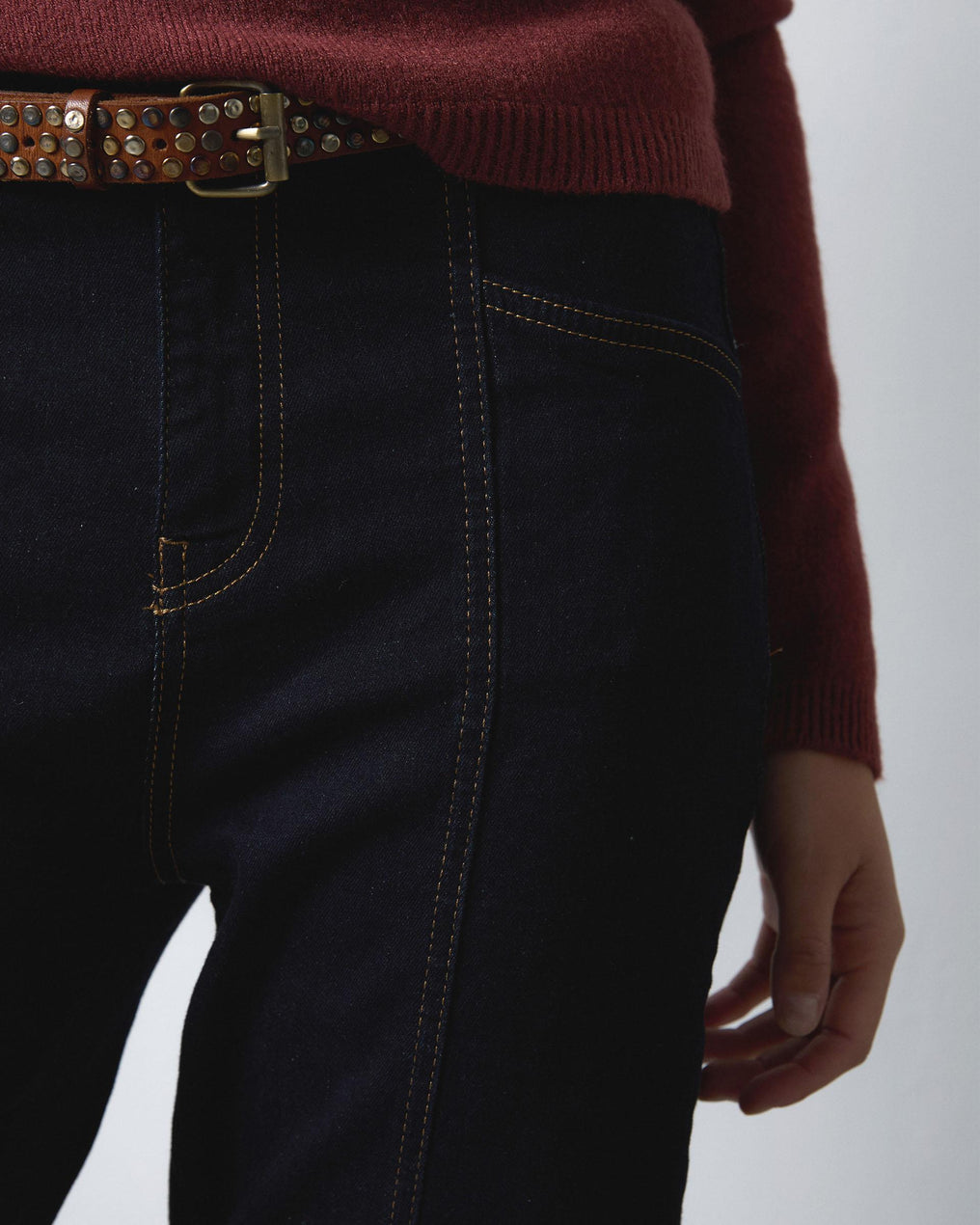 Dark Blue Straight Jeans