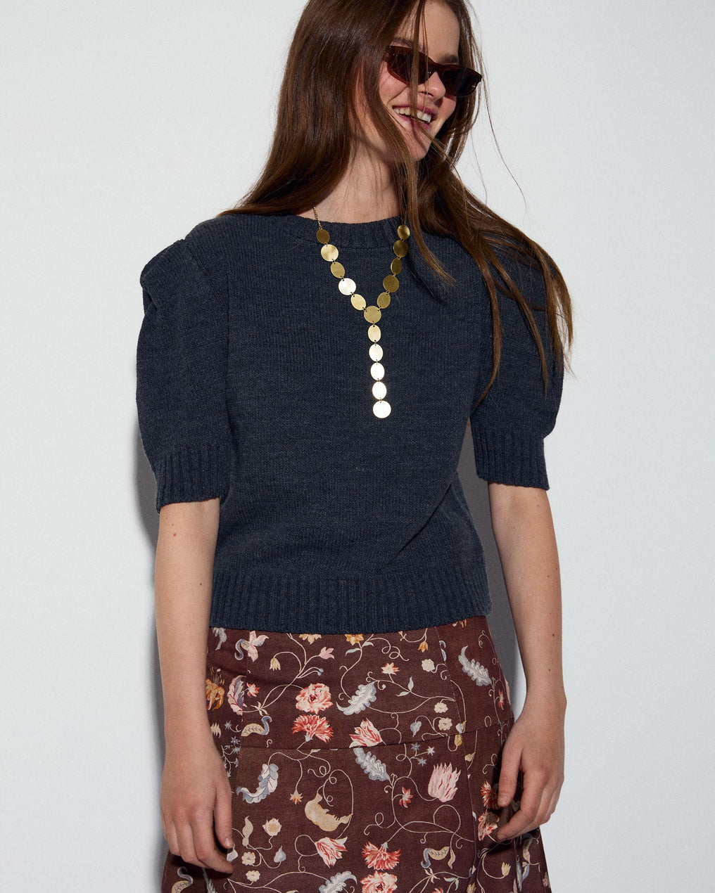 Top Punto Hombreras Antracita