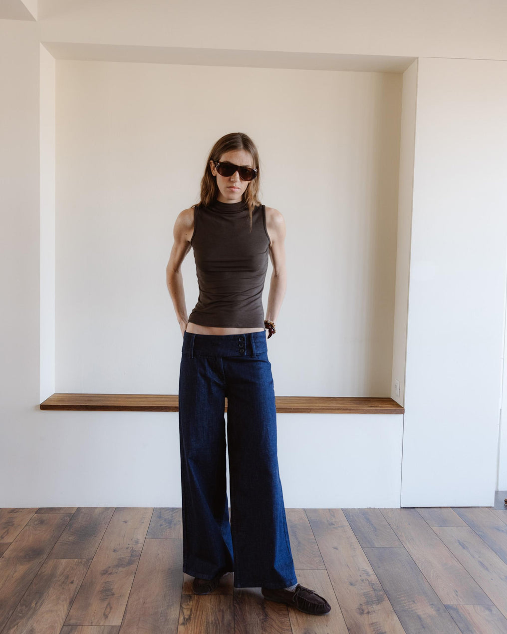 Jeans Triple Cinturilla Azul