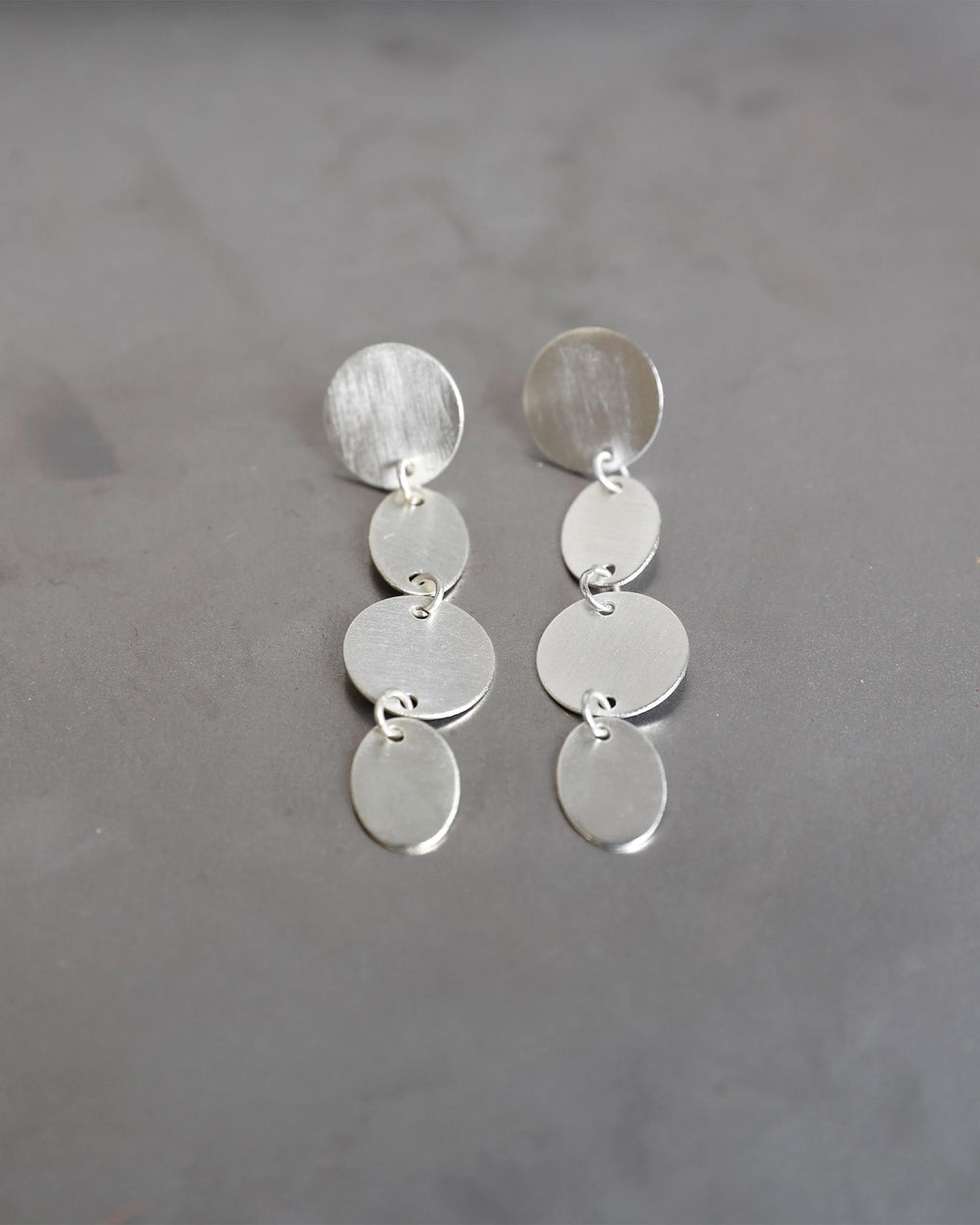 Silver Circle Earrings