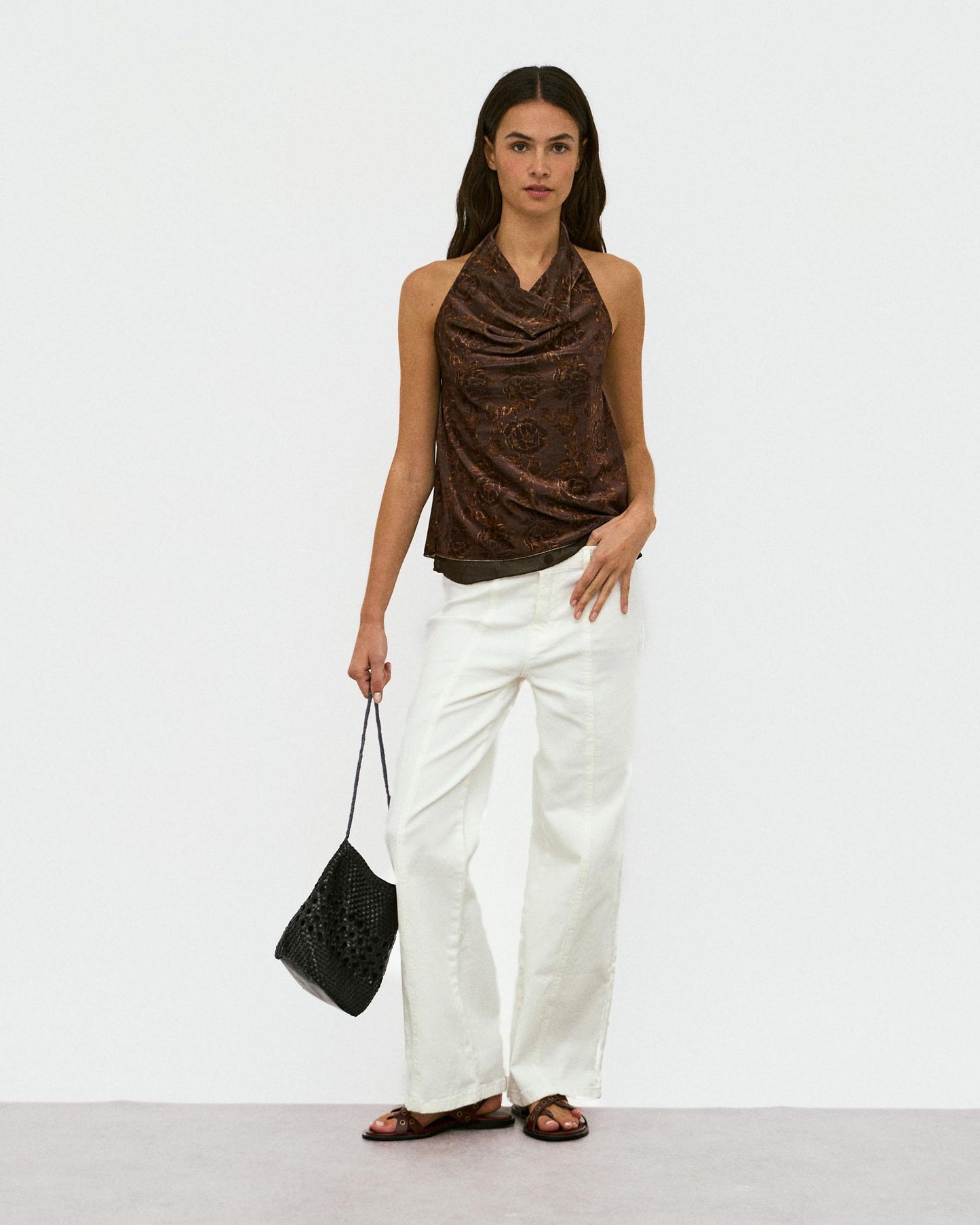 Jeans Étoiles Arrière Blanc