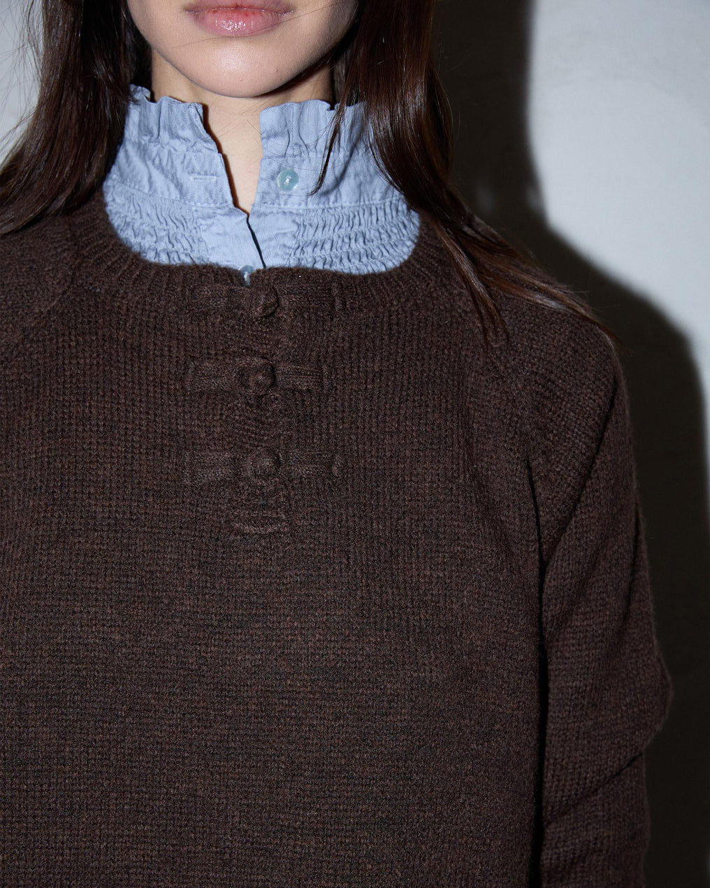 Jersey Cierres Japo Marrón