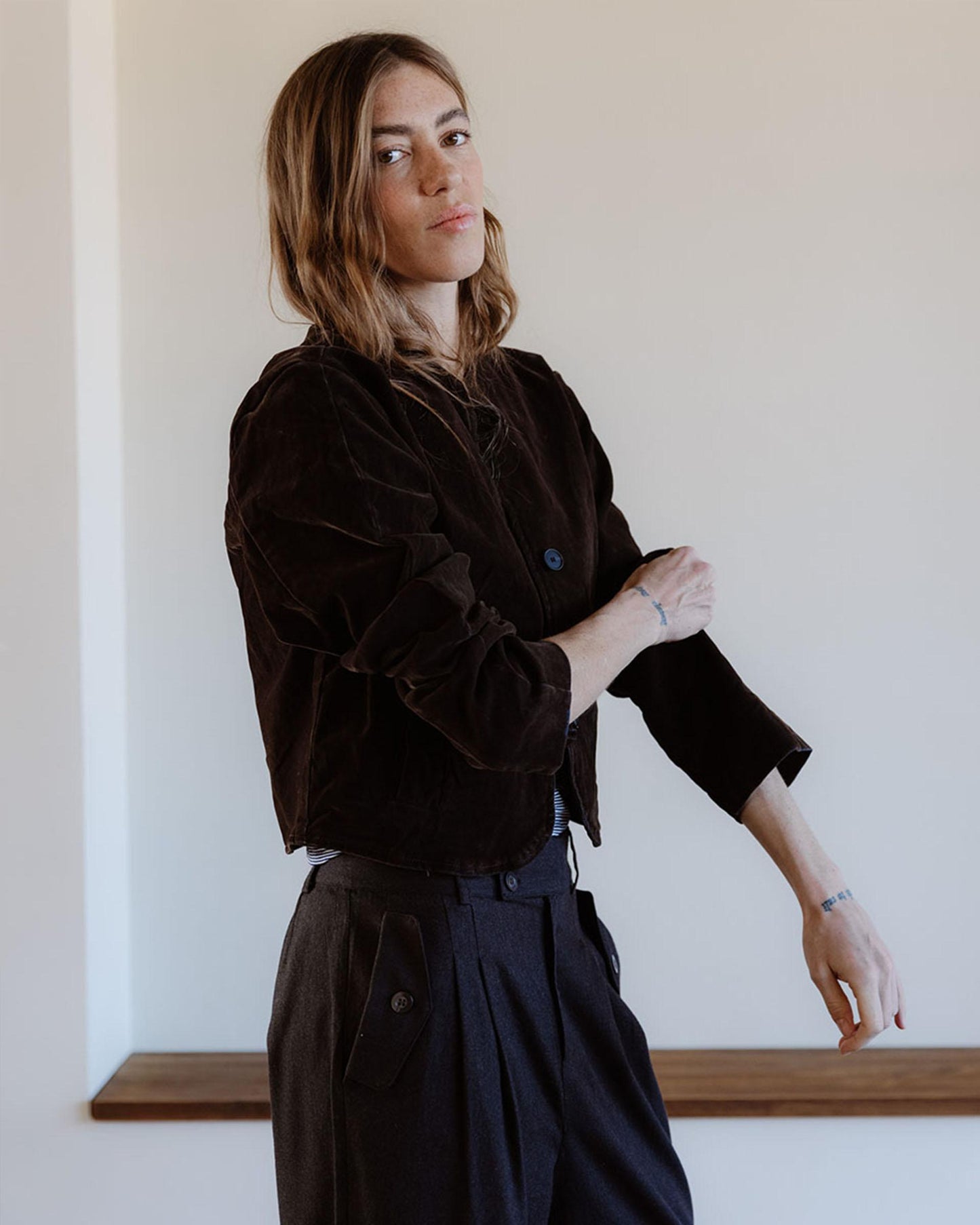 Chaqueta Velvet Marrón