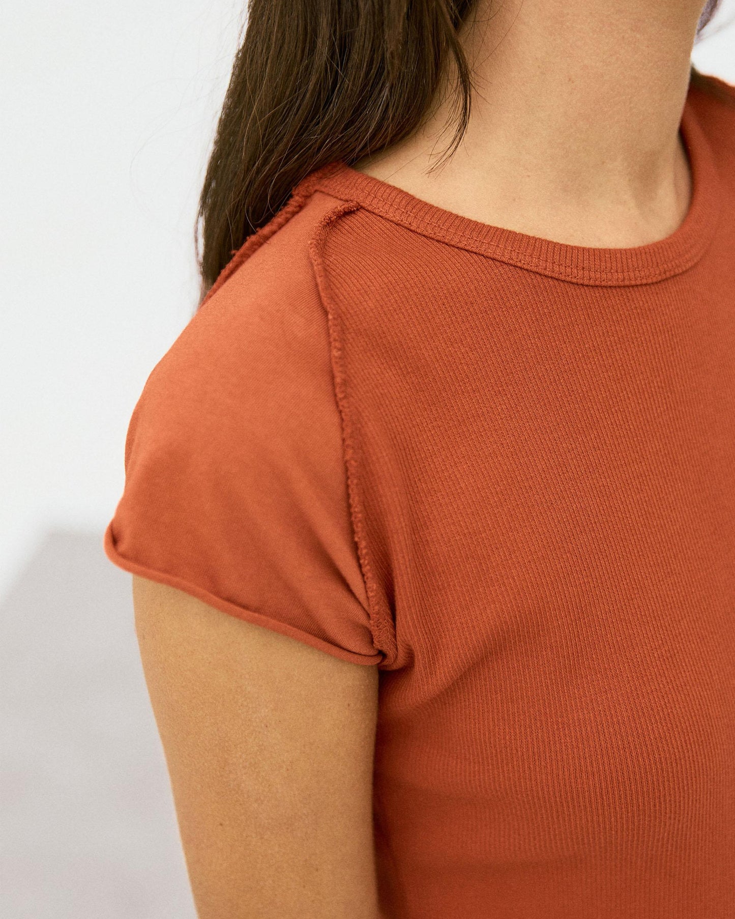 Camiseta Media Manga Ranglán Naranja
