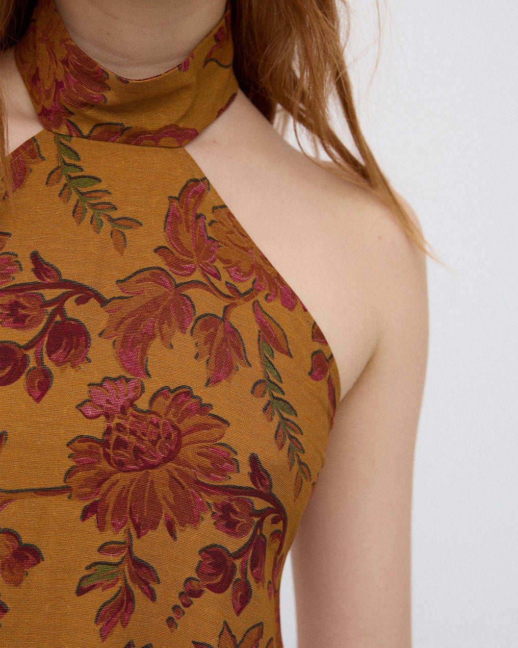 Top Estampado Floral Espalda Multicolor