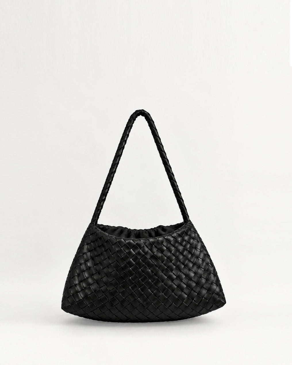 Bolso Pequeño Trenzado Negro