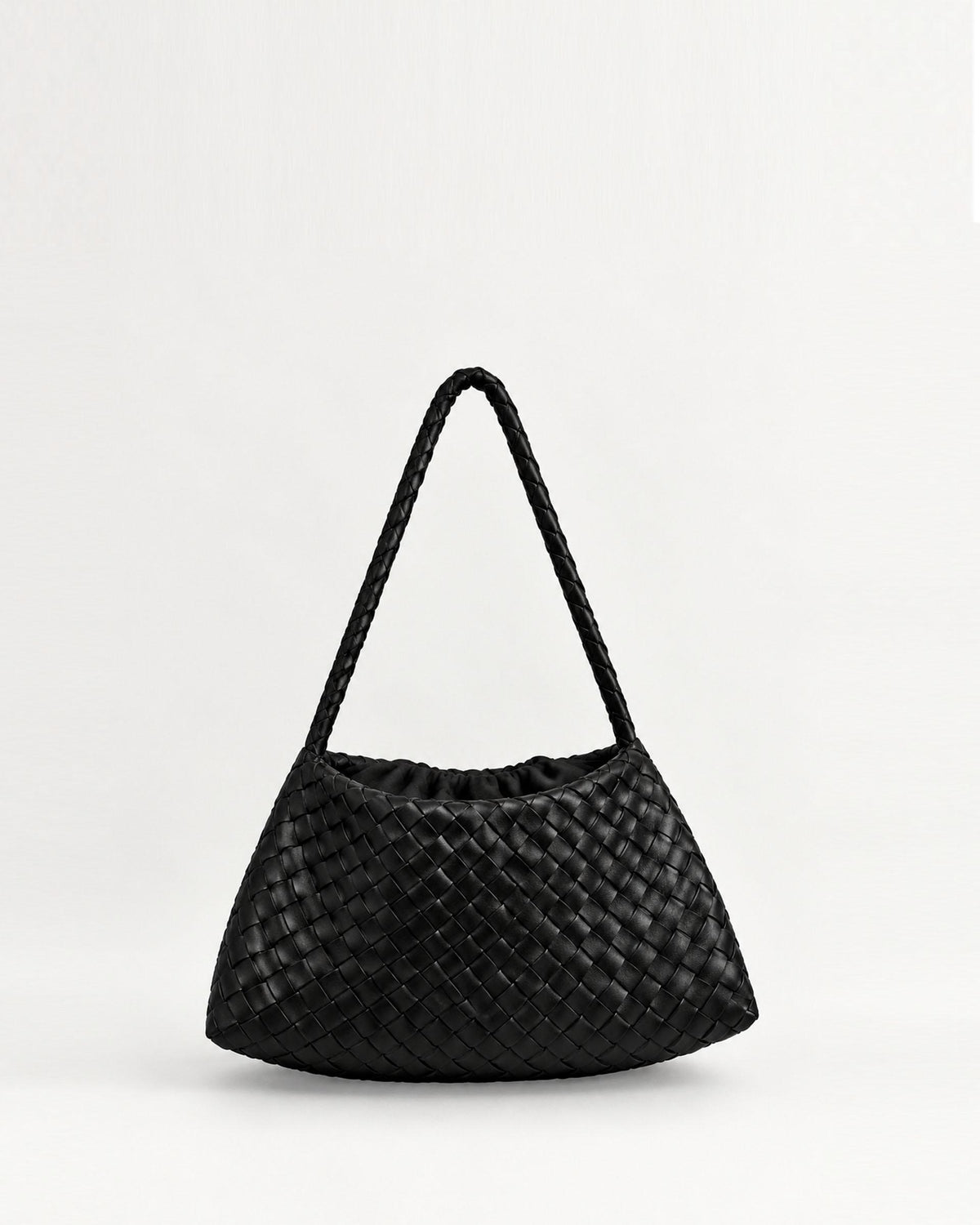 Bolso Pequeño Trenzado Negro