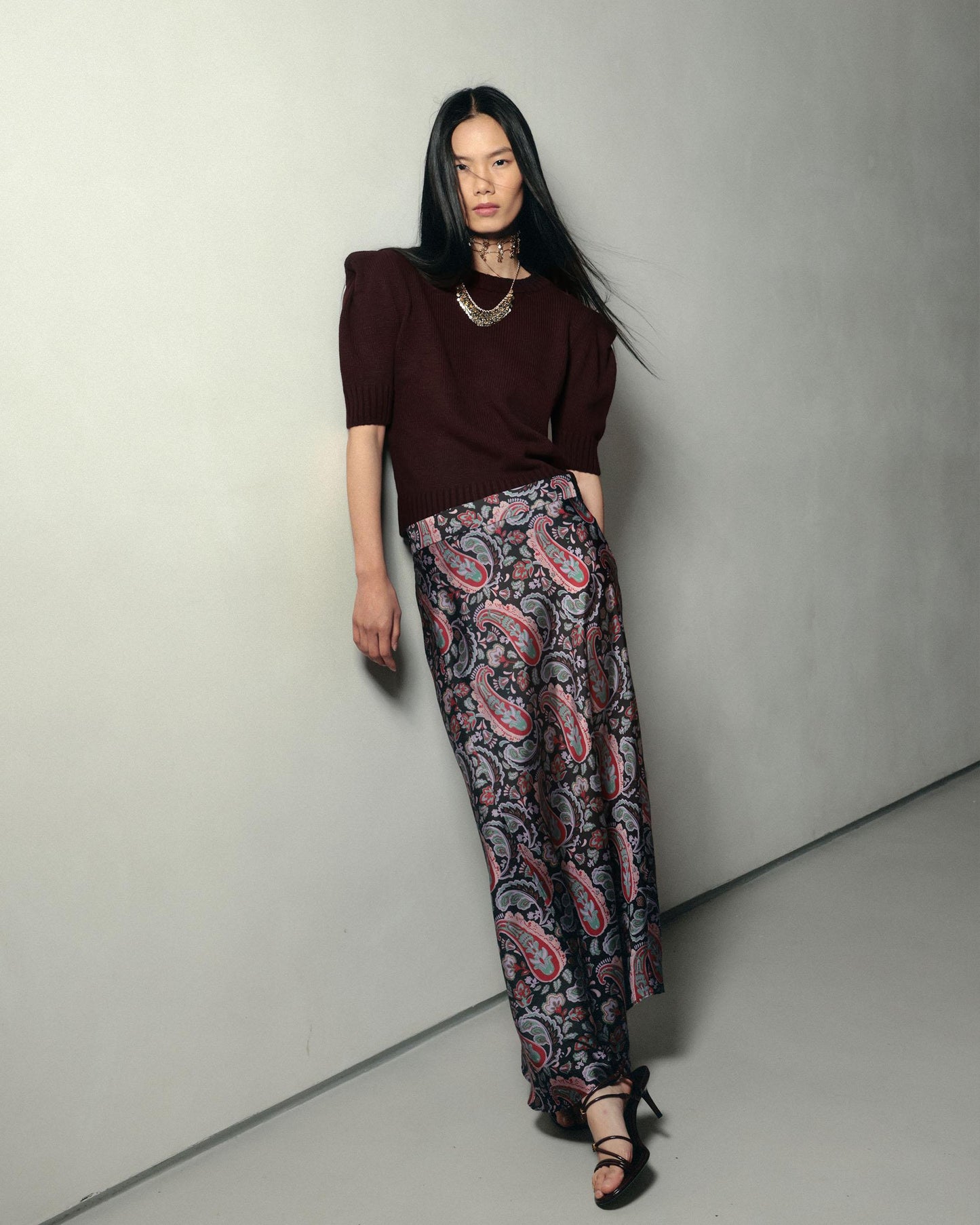 Falda Capas Estampado Amebas Multicolor