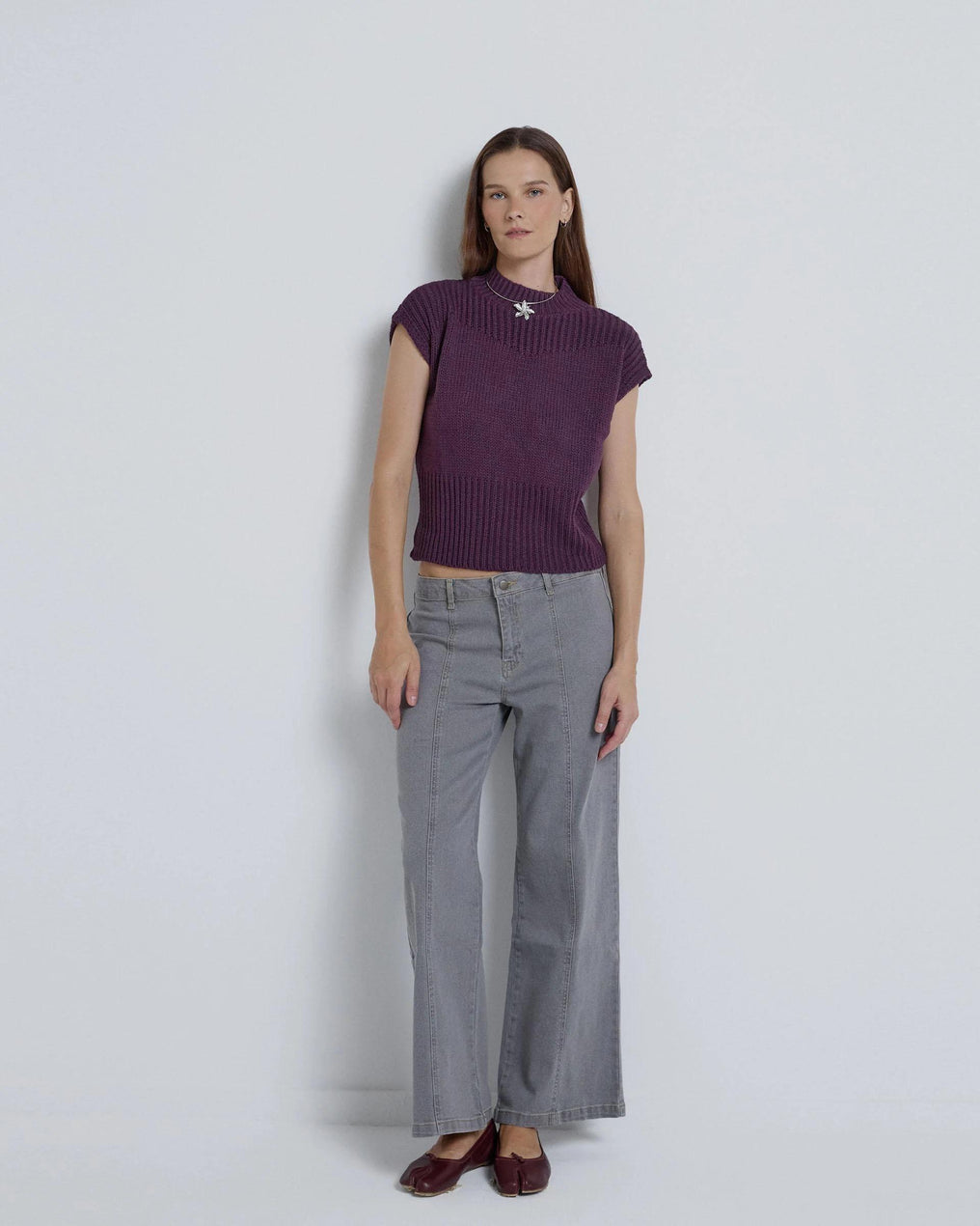 Jeans Estrellas Traseras Gris