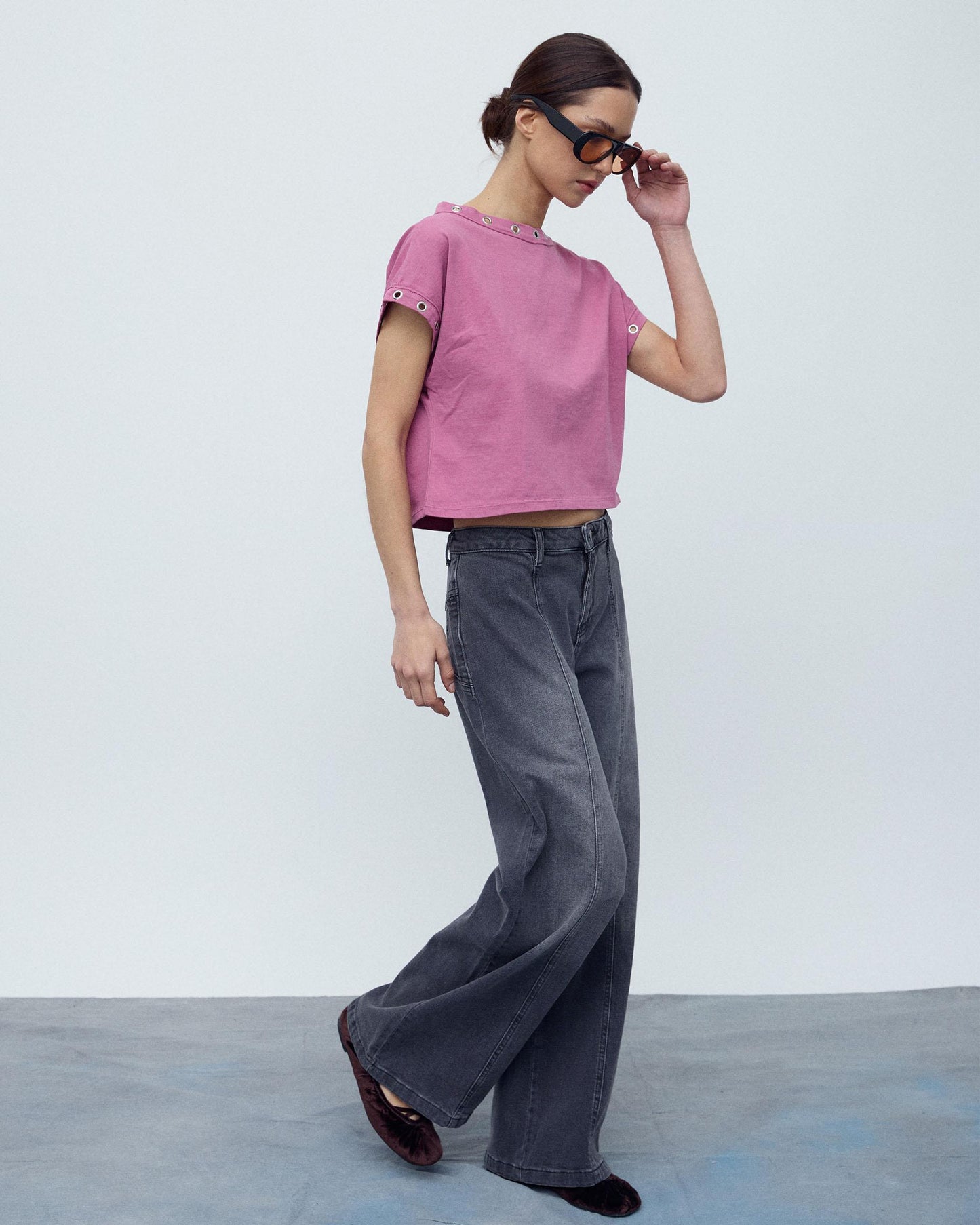 Jeans Estrelas Traseiras Antracite