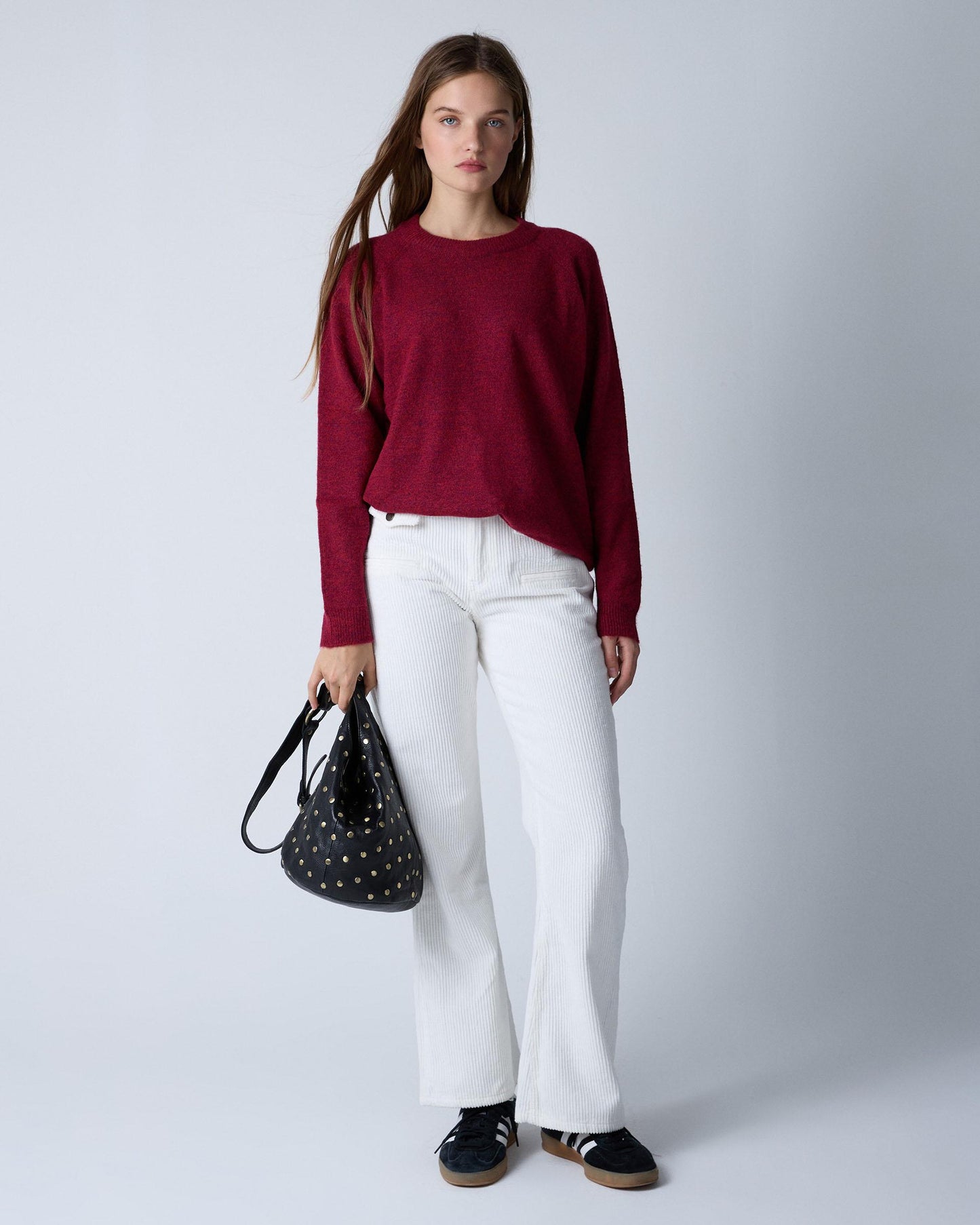 White Double Pocket Corduroy Pants