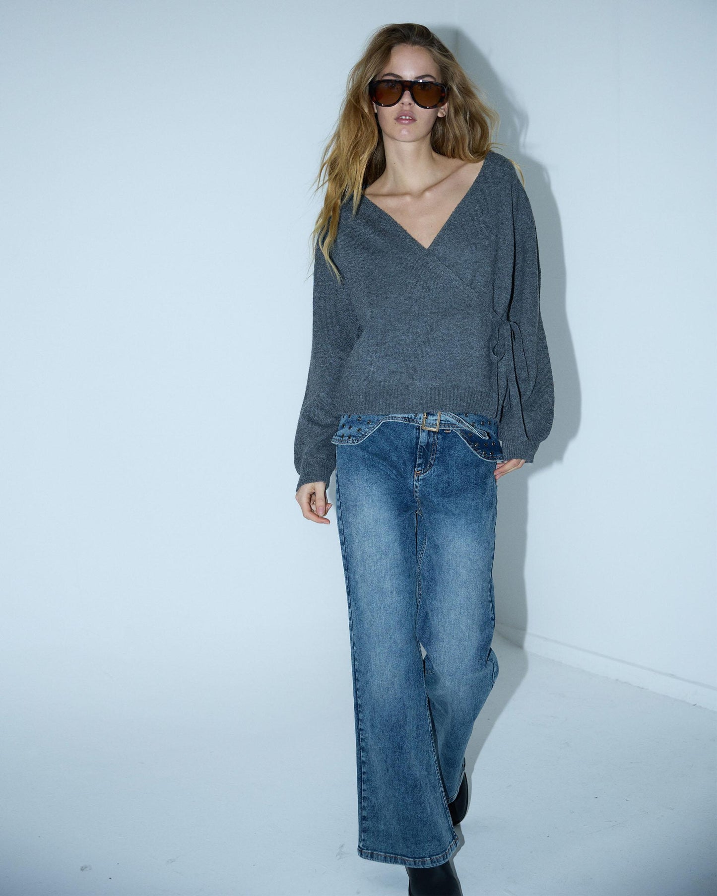 Jeans Belt Washers Blue