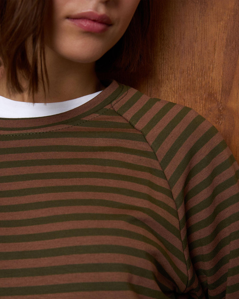 Green Striped Sweatshirt