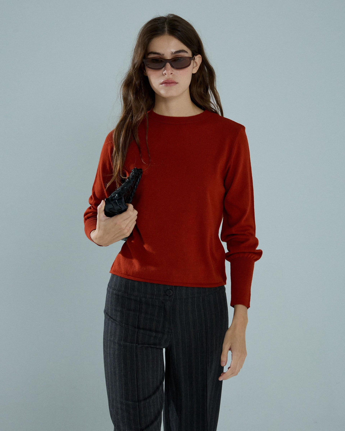 Jersey Puños Rib Teja