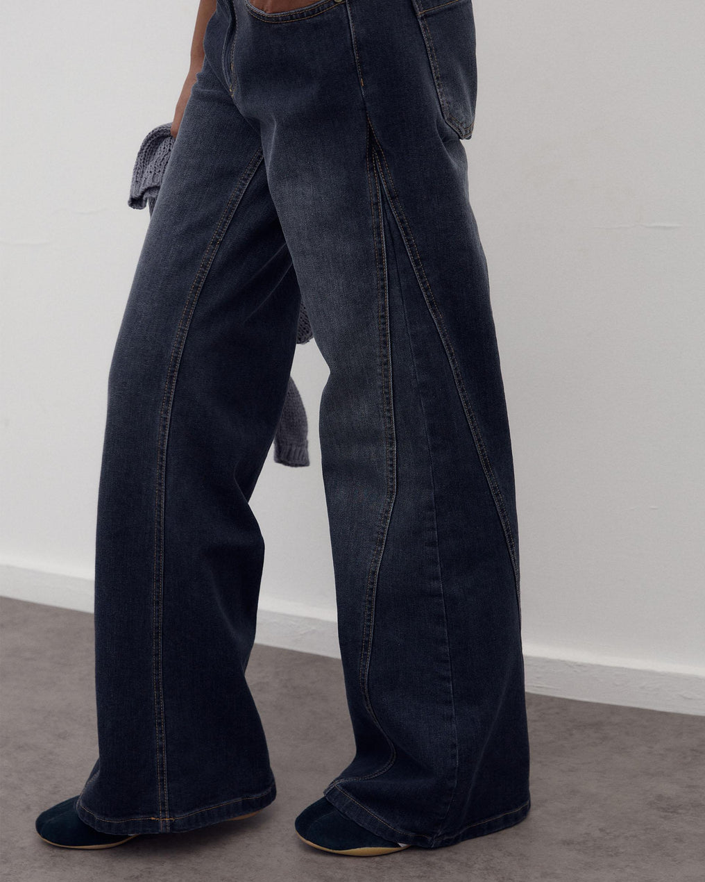 Side Wedge Jeans Anthracite