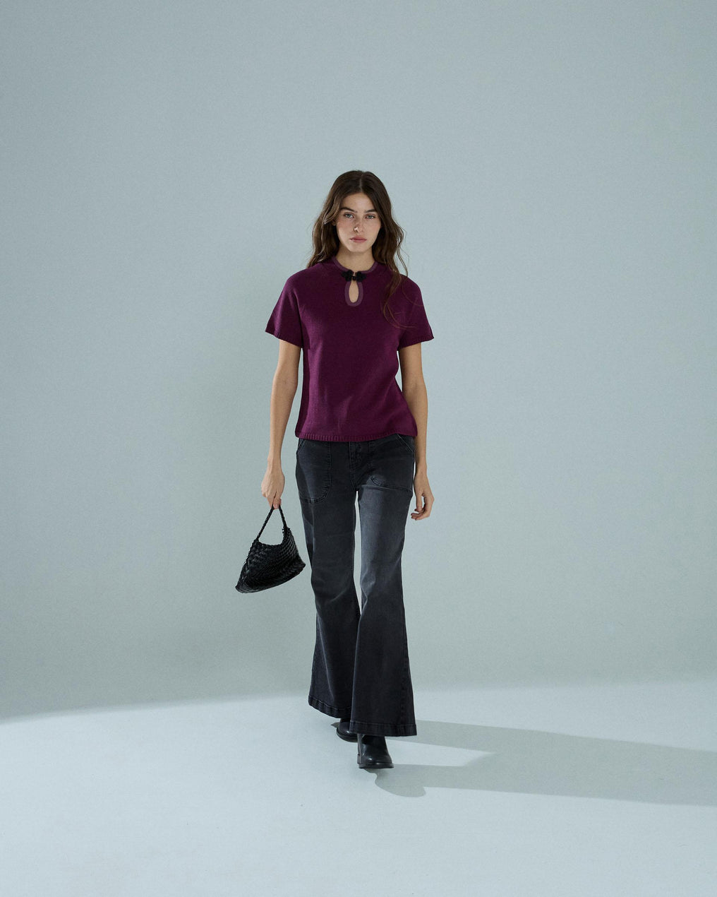 Top Alamar Escote Morado