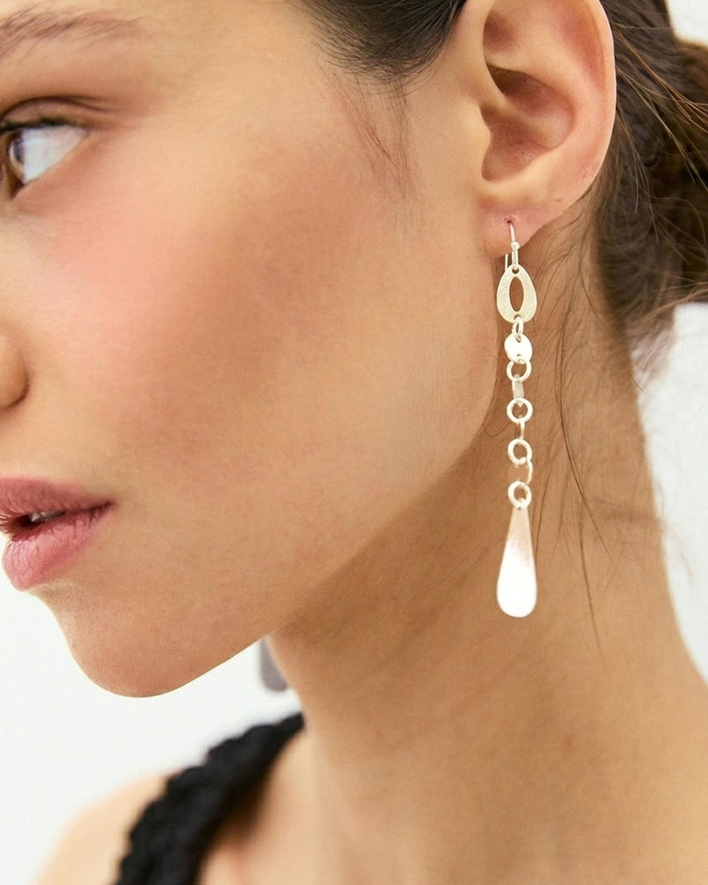 Pendientes Gota Plata
