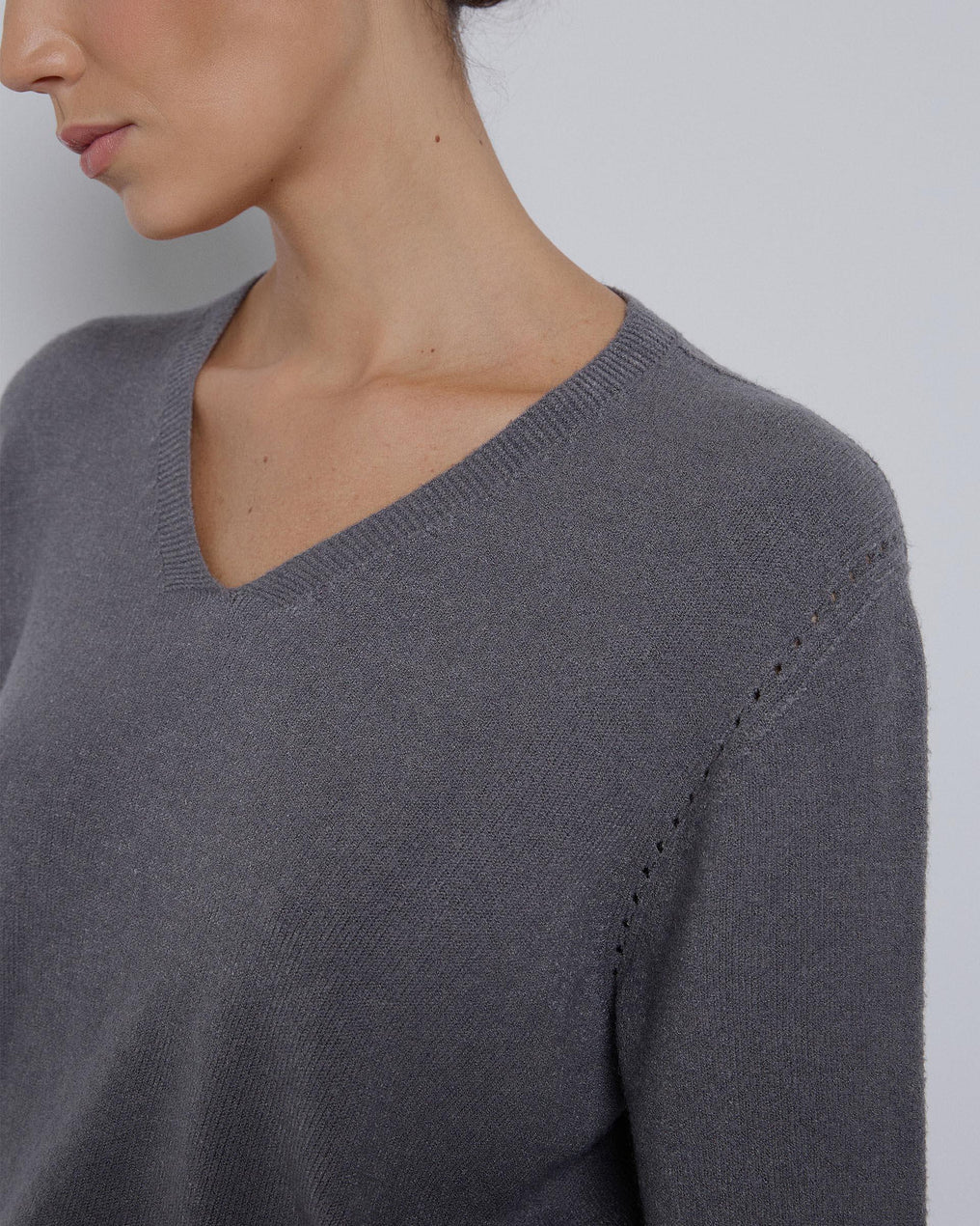 Jersey Cuello Pico Antracita