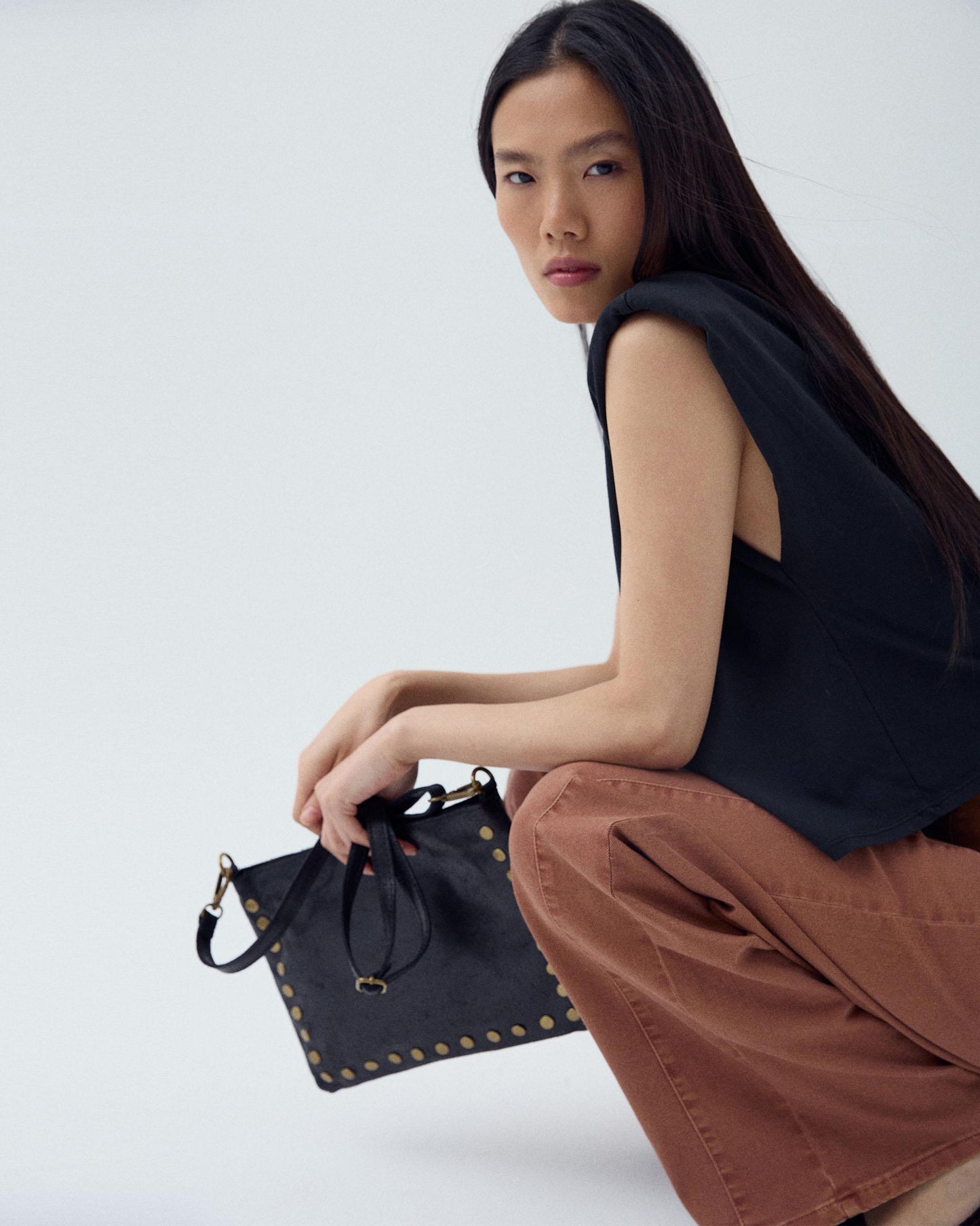 Bolso Mini Tachuelas Negro