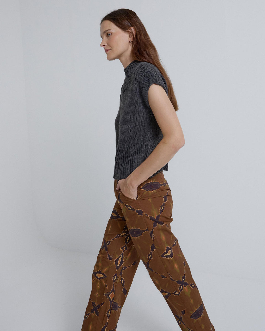 Brown Tye Die Pants