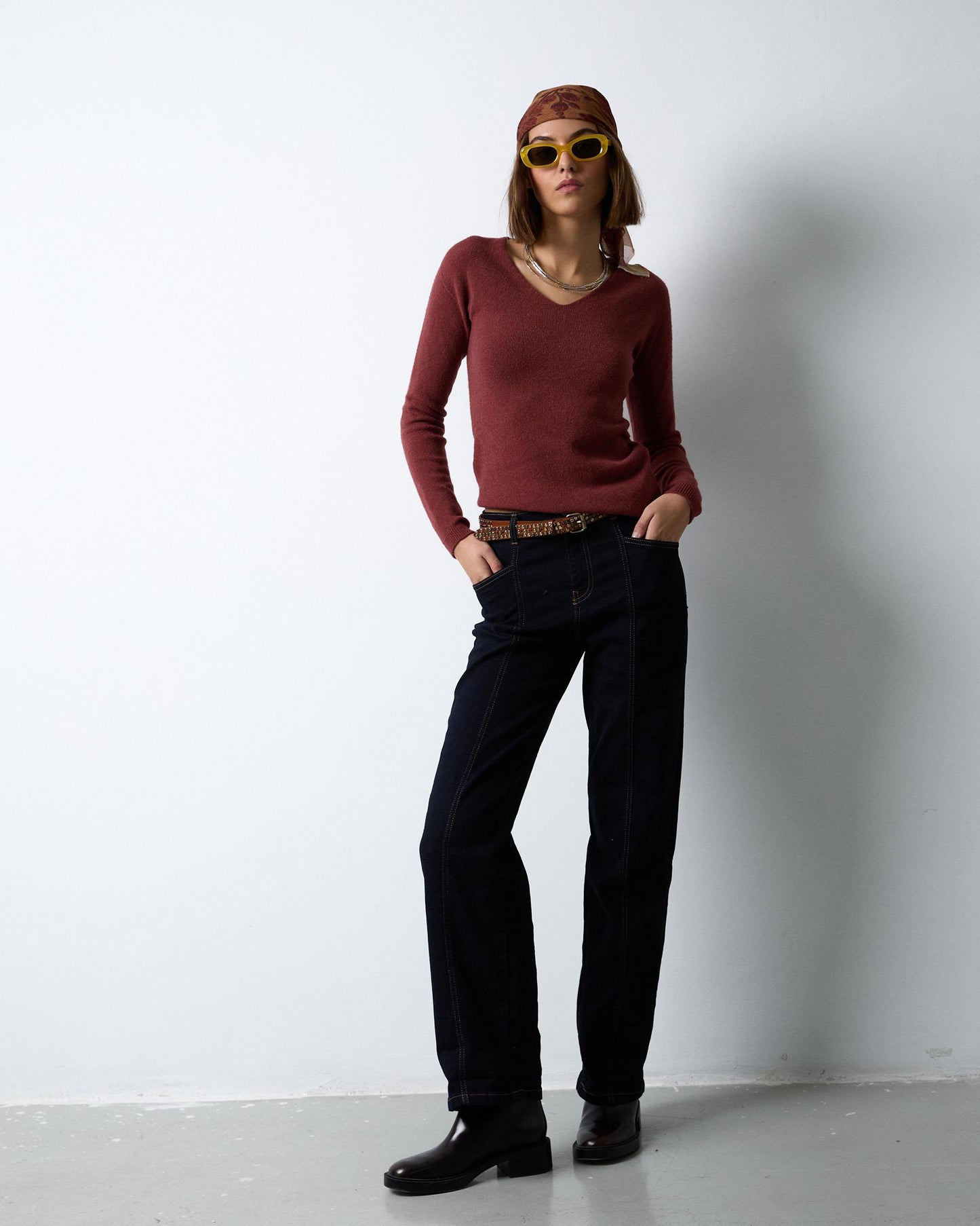 Dark Blue Straight Jeans