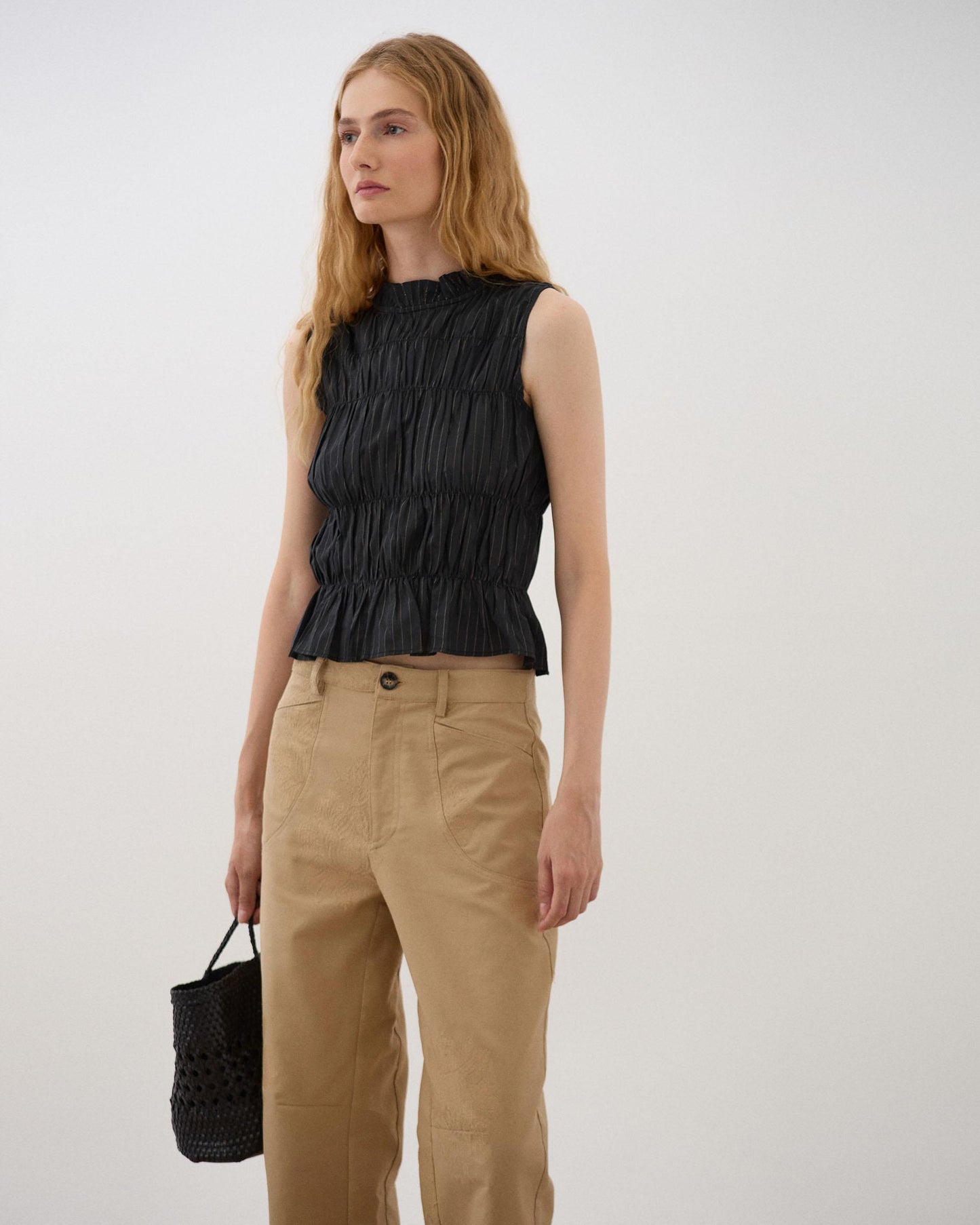 Top Gomas Lurex Negro