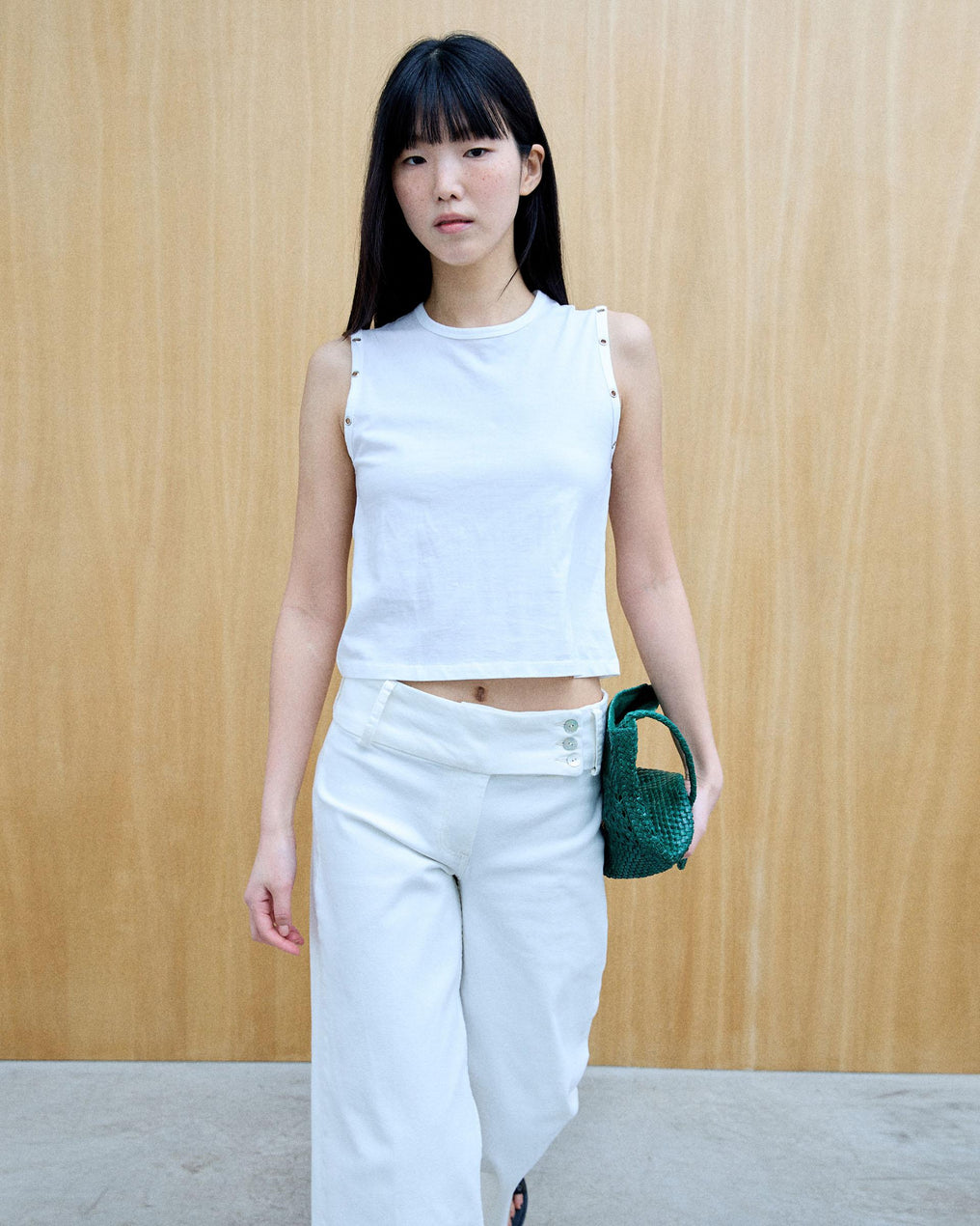 Jeans Triplo Cós Branco