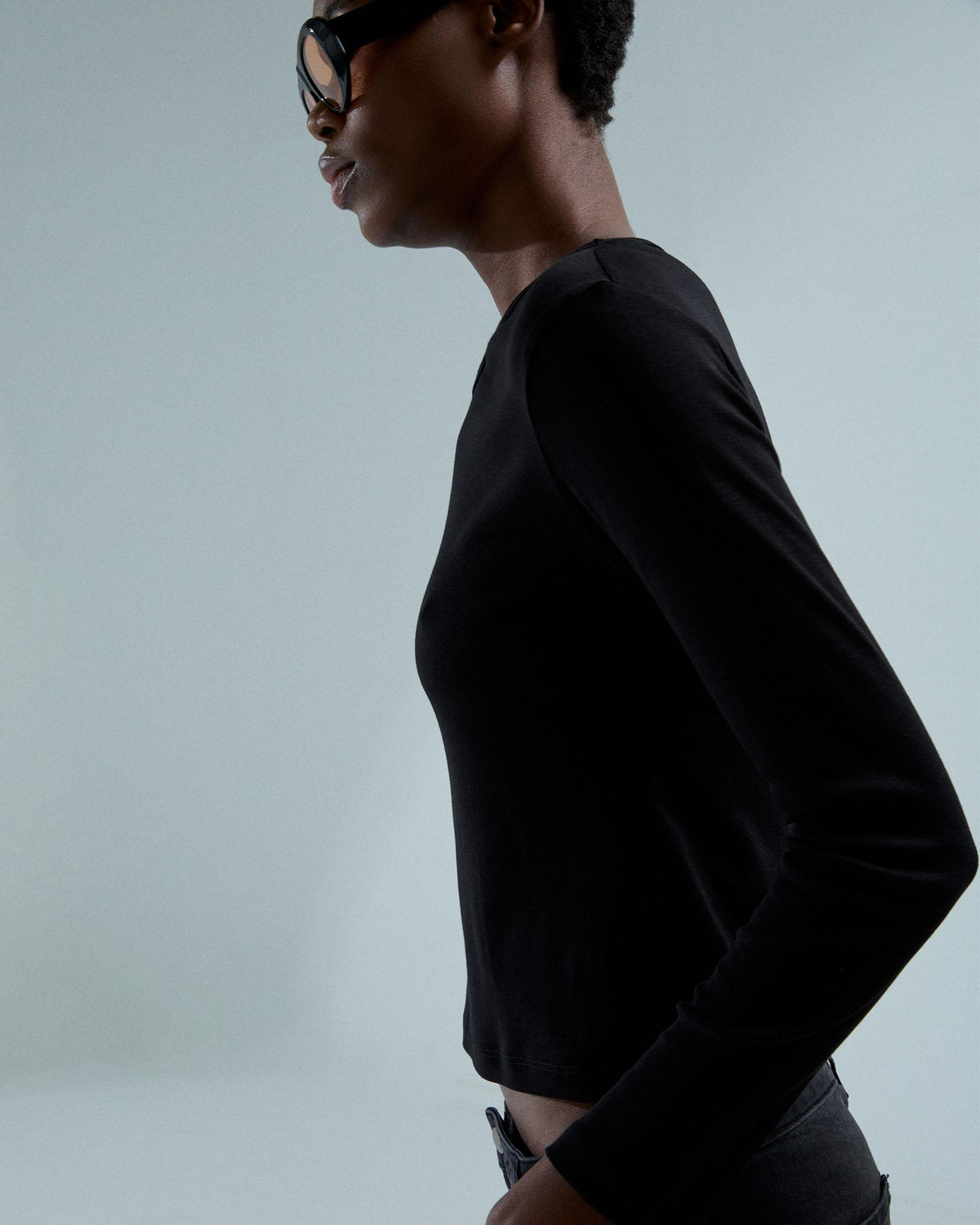 Basic Long Sleeve T-shirt Black
