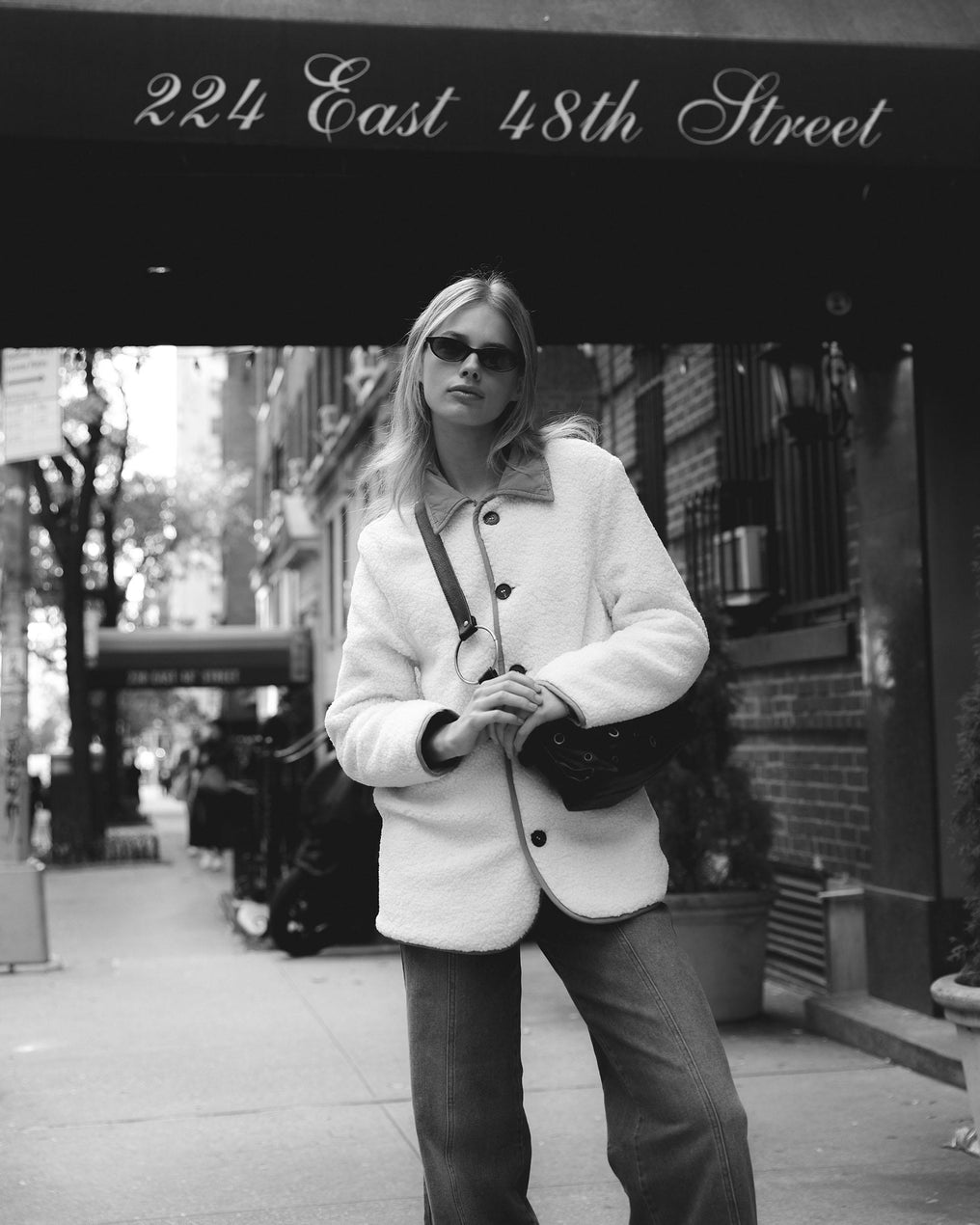 White Reversible Sheepskin Coat