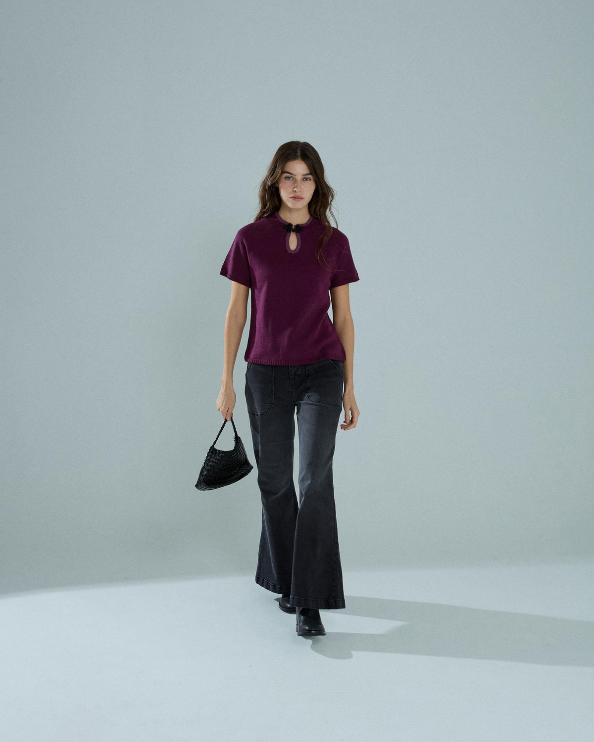 Top Alamar Escote Morado