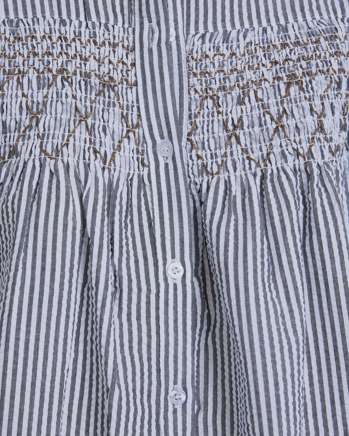 Camisa Rayas Nido De Abeja Antracita