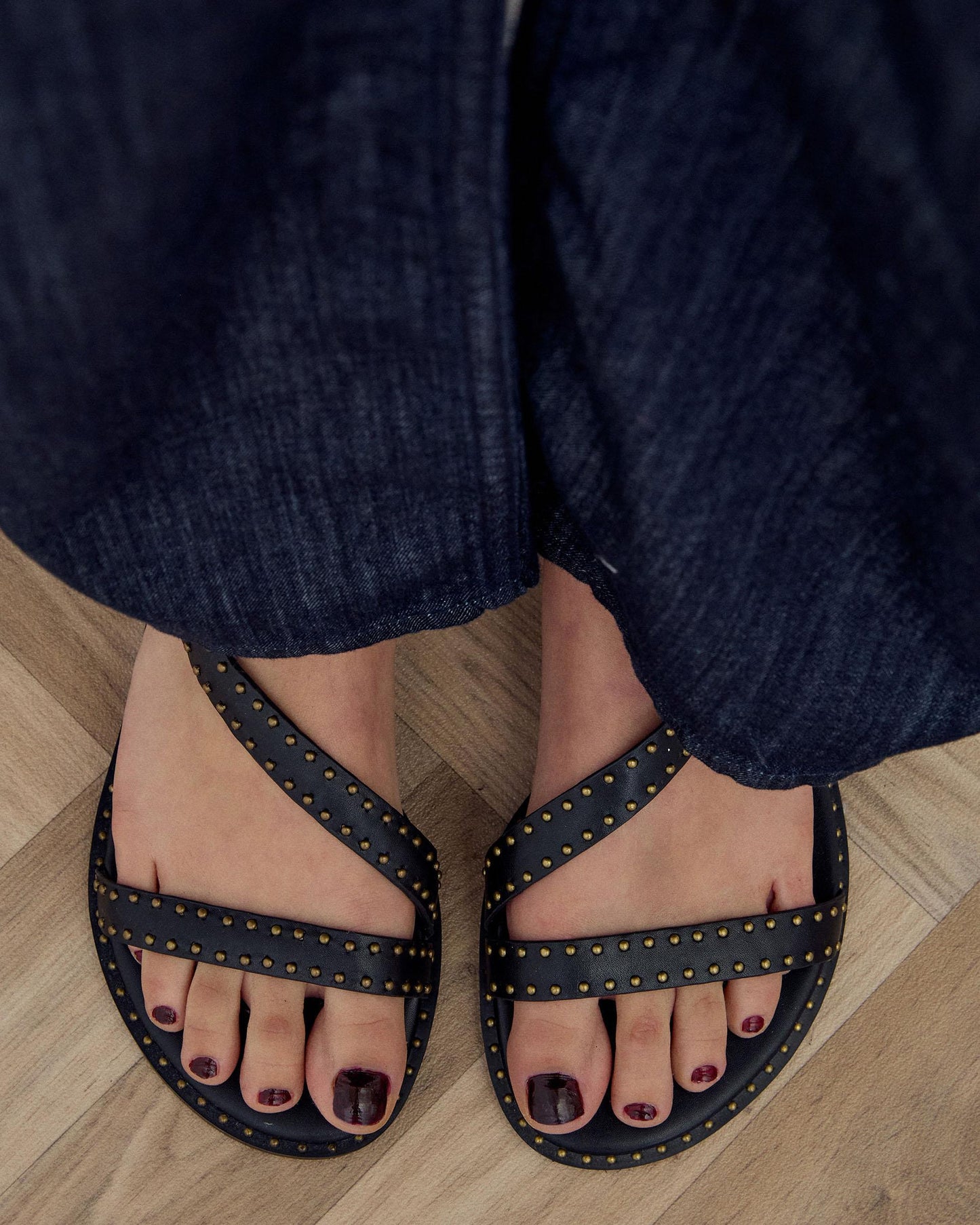 Sandália Tachas Preto