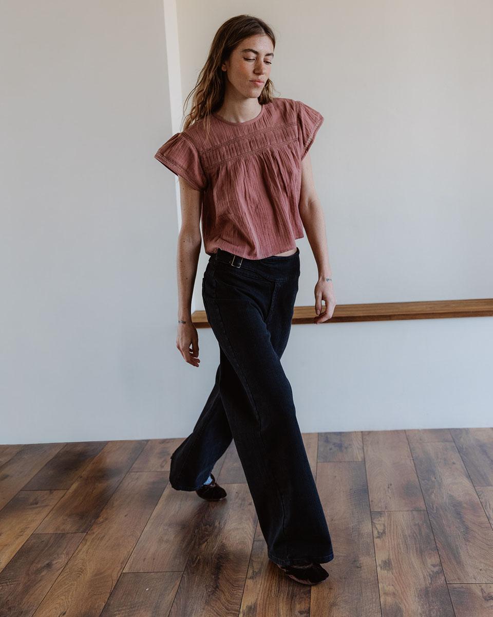 Jeans Belt Side Buckle Black