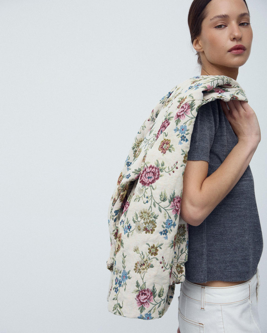 Bomber Estampado Floral Multicolor