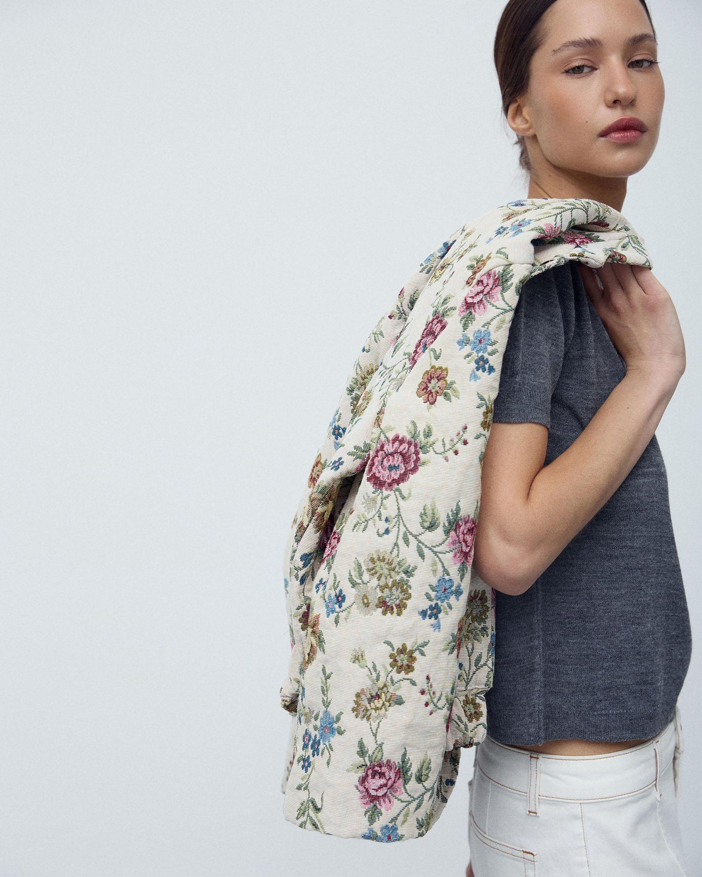 Bomber Estampado Floral Multicolor