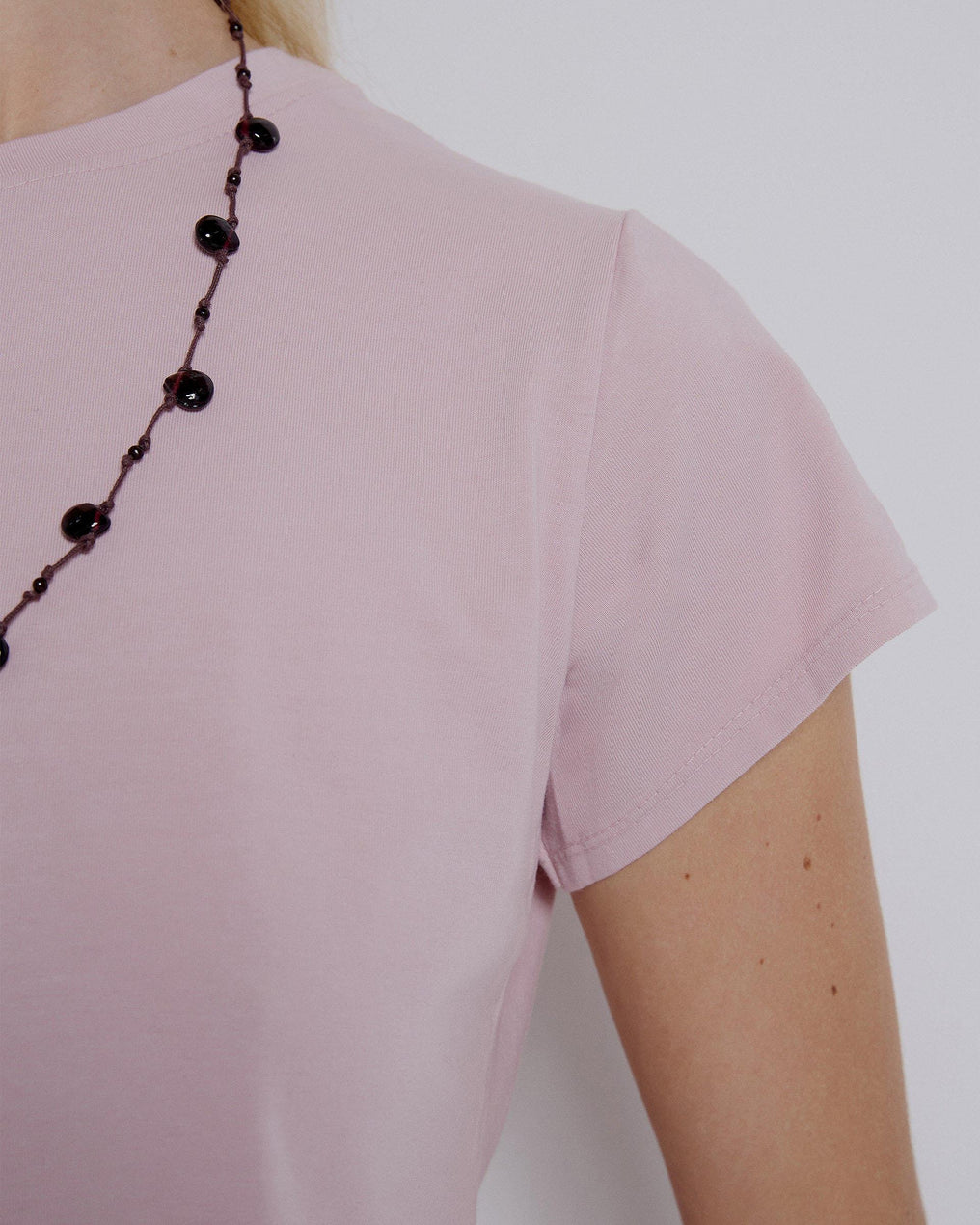 Pink Round Neck T-shirt