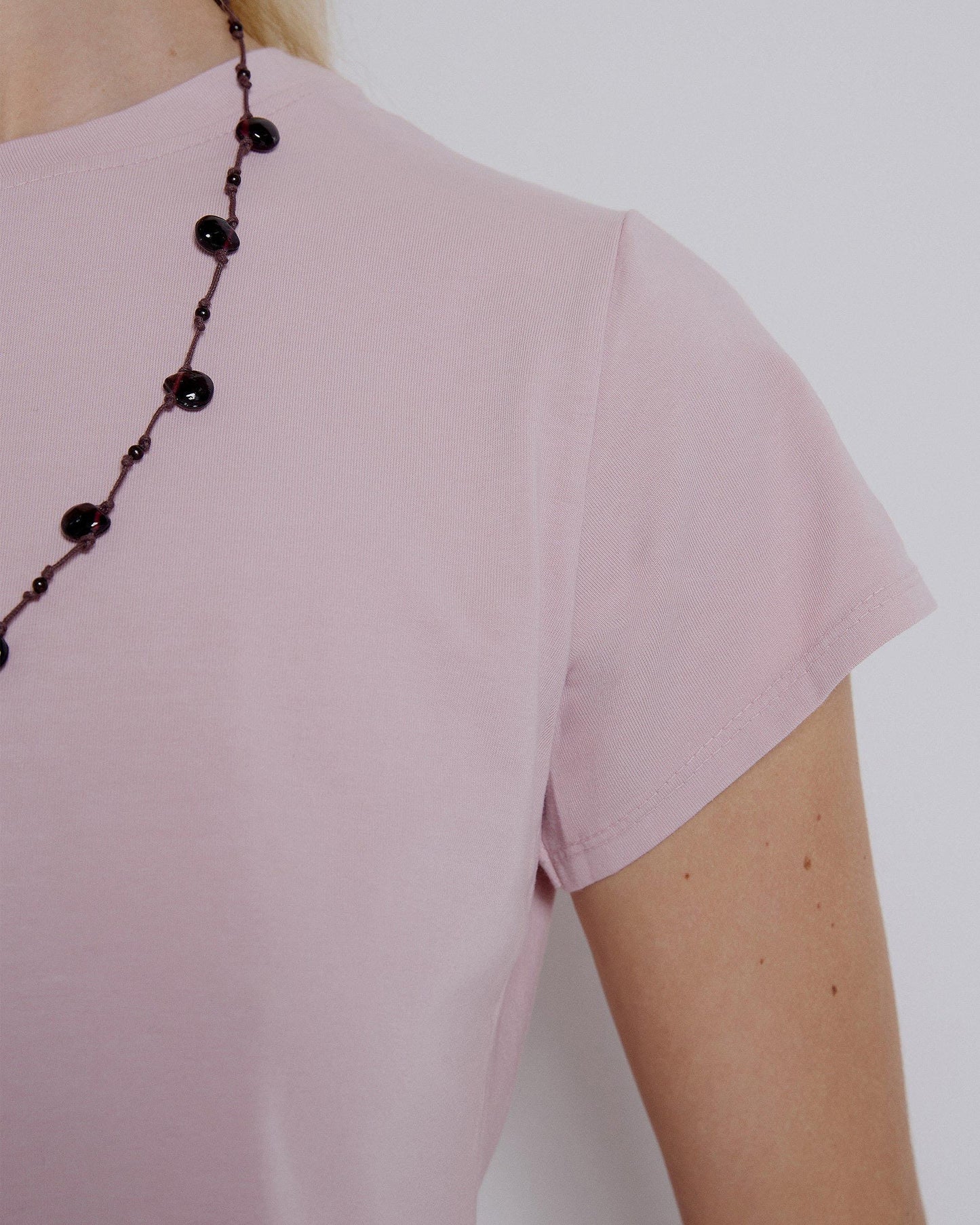 Pink Round Neck T-shirt