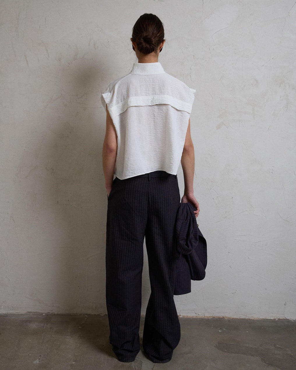 Pantalón Rayas Azul Marino